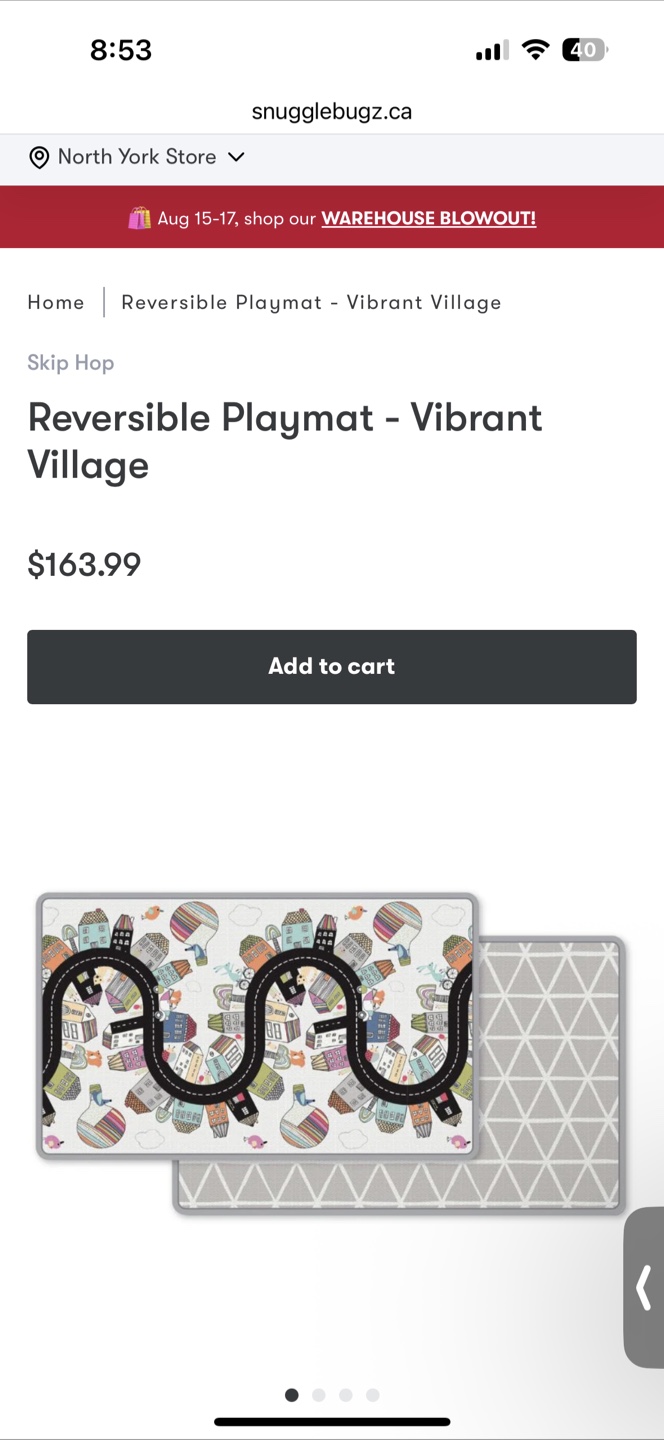 Skip Hop Doubleplay Reversible Playmat - Vibrant Village - photo 3