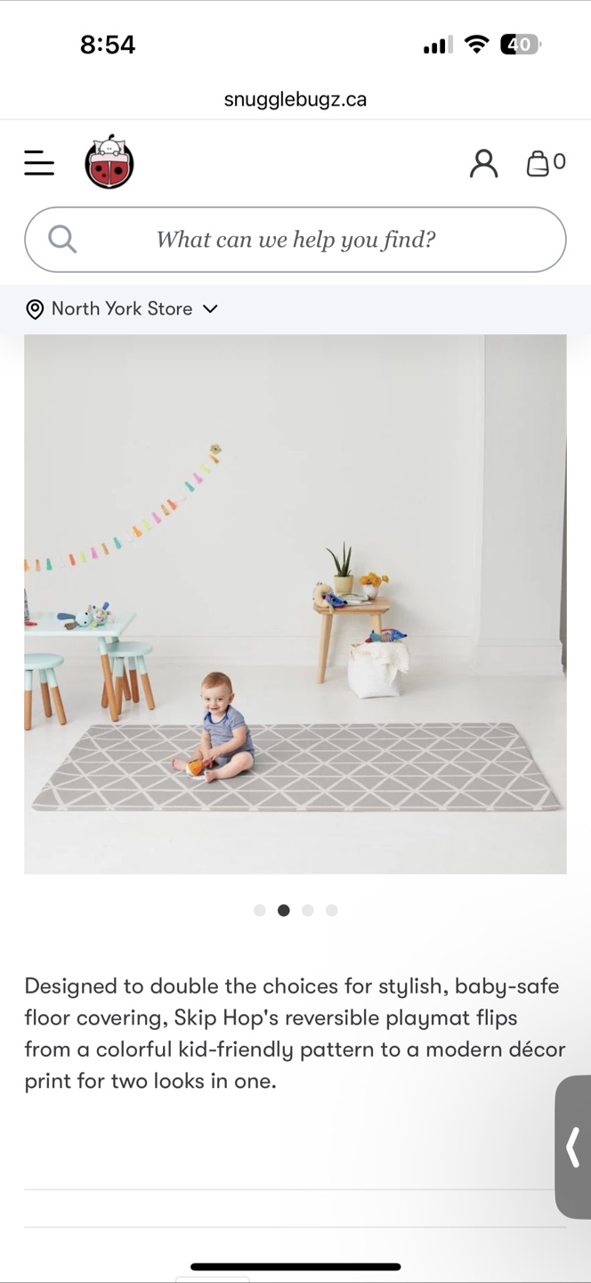 Skip Hop Doubleplay Reversible Playmat - Vibrant Village