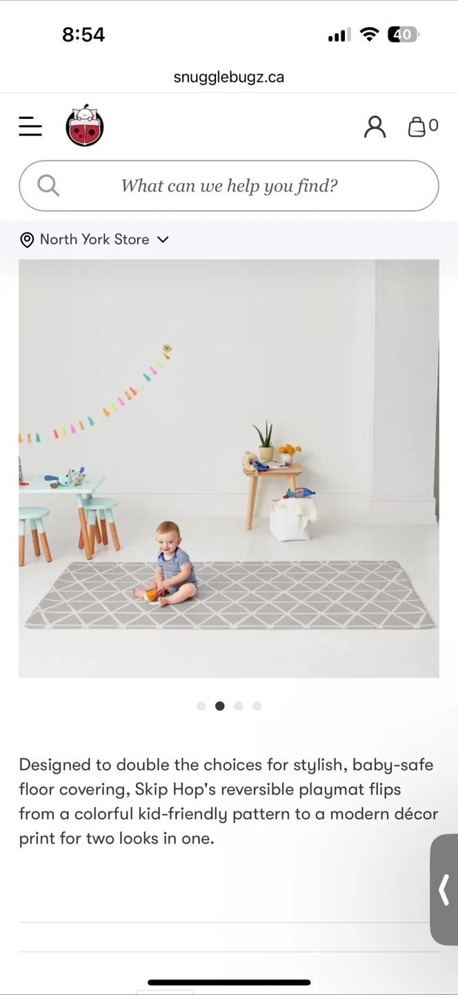 Skip Hop Doubleplay Reversible Playmat - Vibrant Village thumbnail