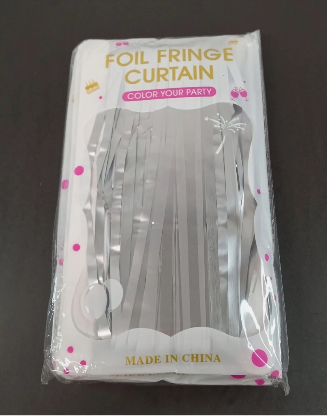 New LOLStar Silver Foil Fringe Curtain image indicator(2)