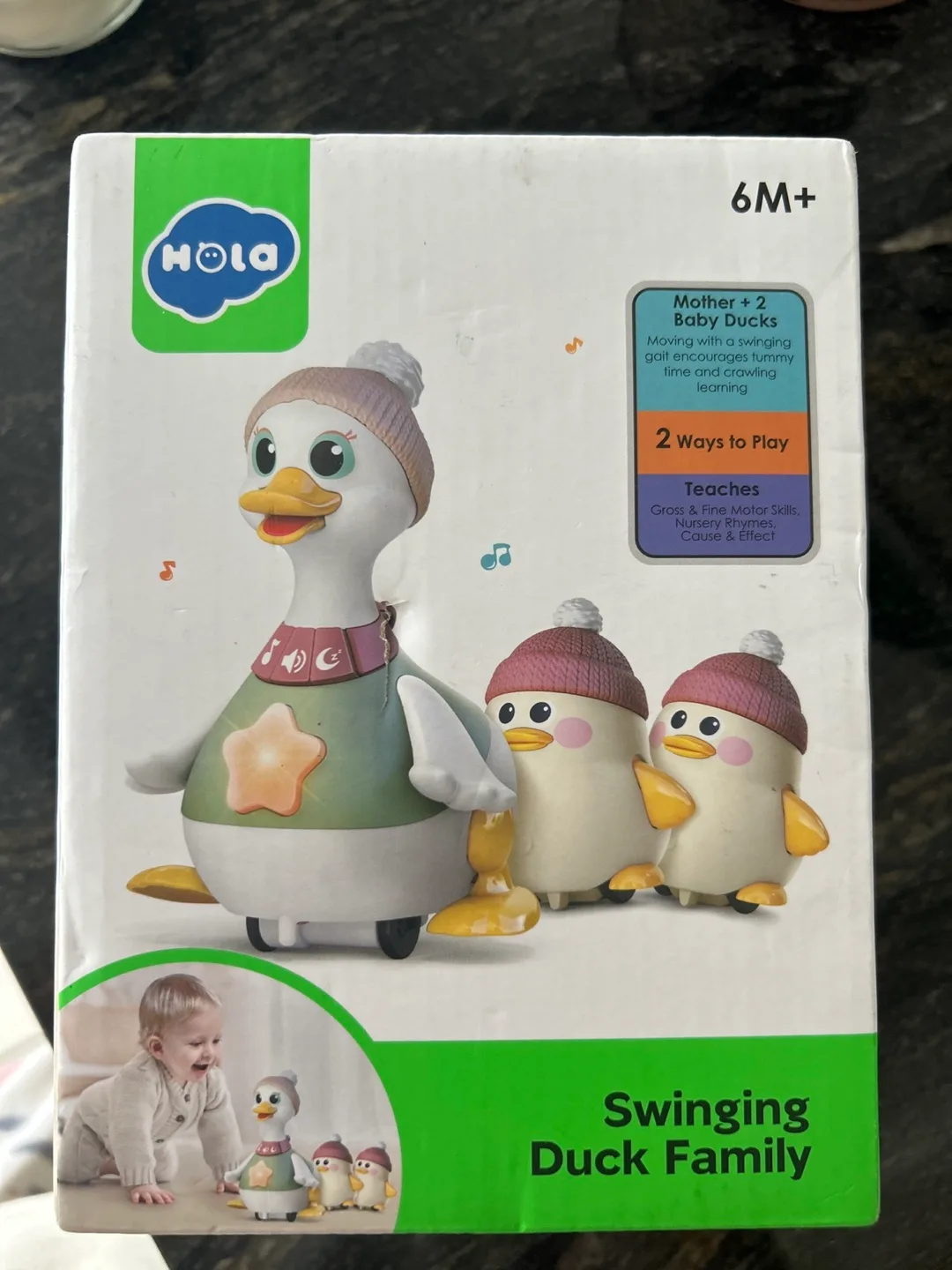 Hola Swinging Duck Family Toy 6M+ thumbnail