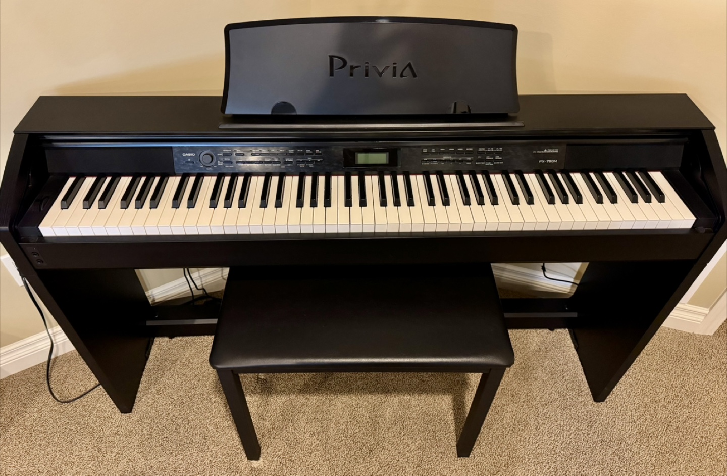 Casio Privia PX-760BK Digital Piano with Bench