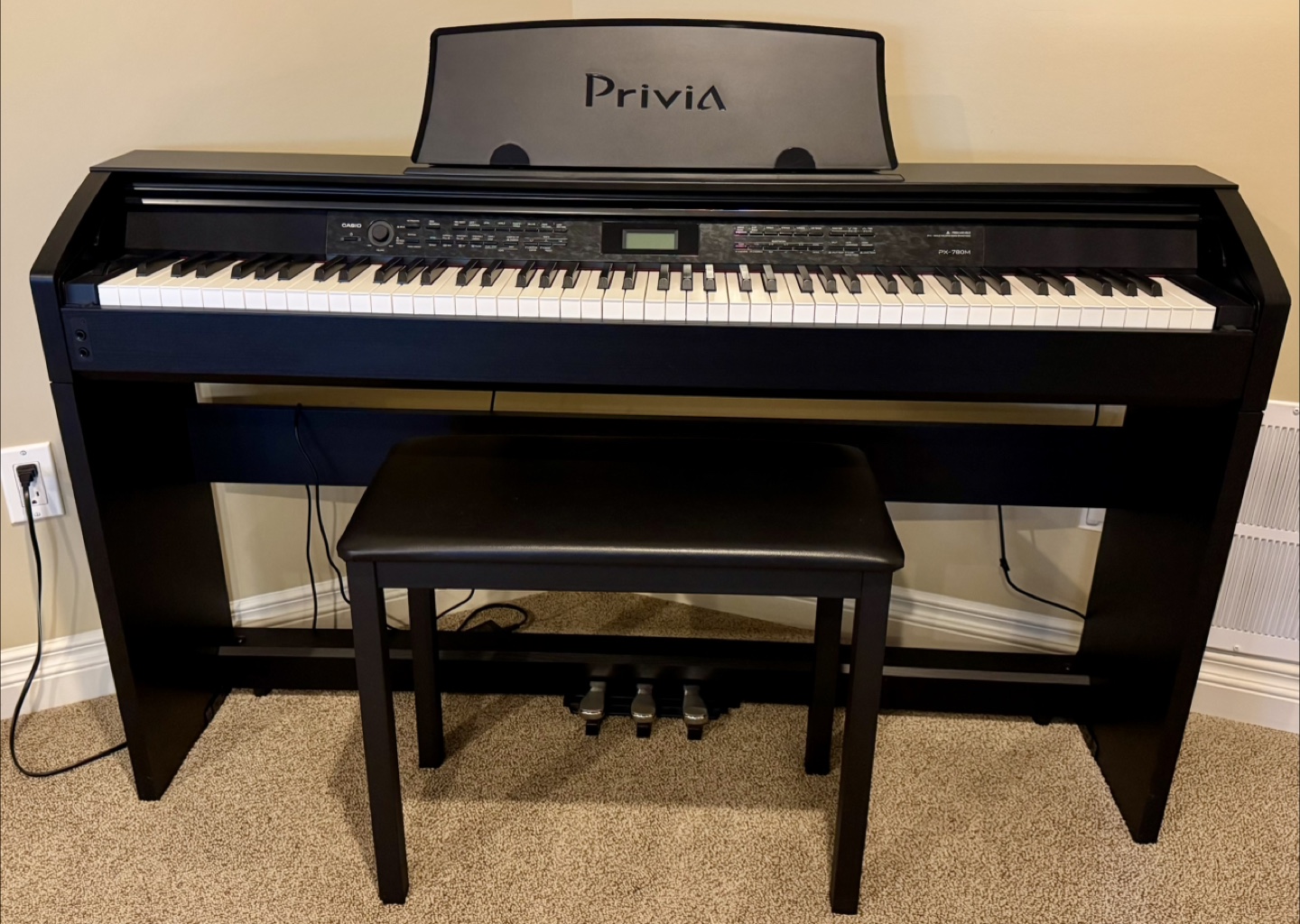 Casio Privia PX-760BK Digital Piano with Bench - photo 3