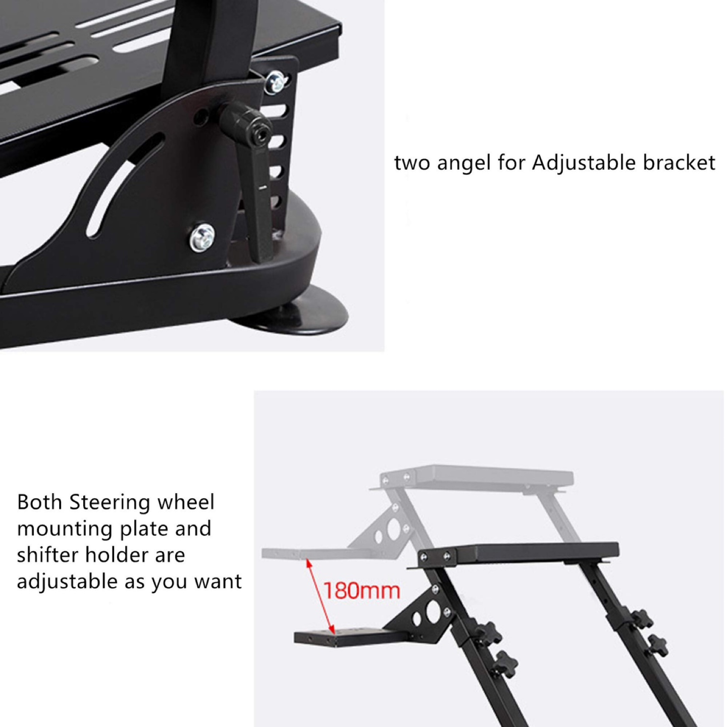 Racing Steering Wheel Height and Tilt Adjustable - photo 5