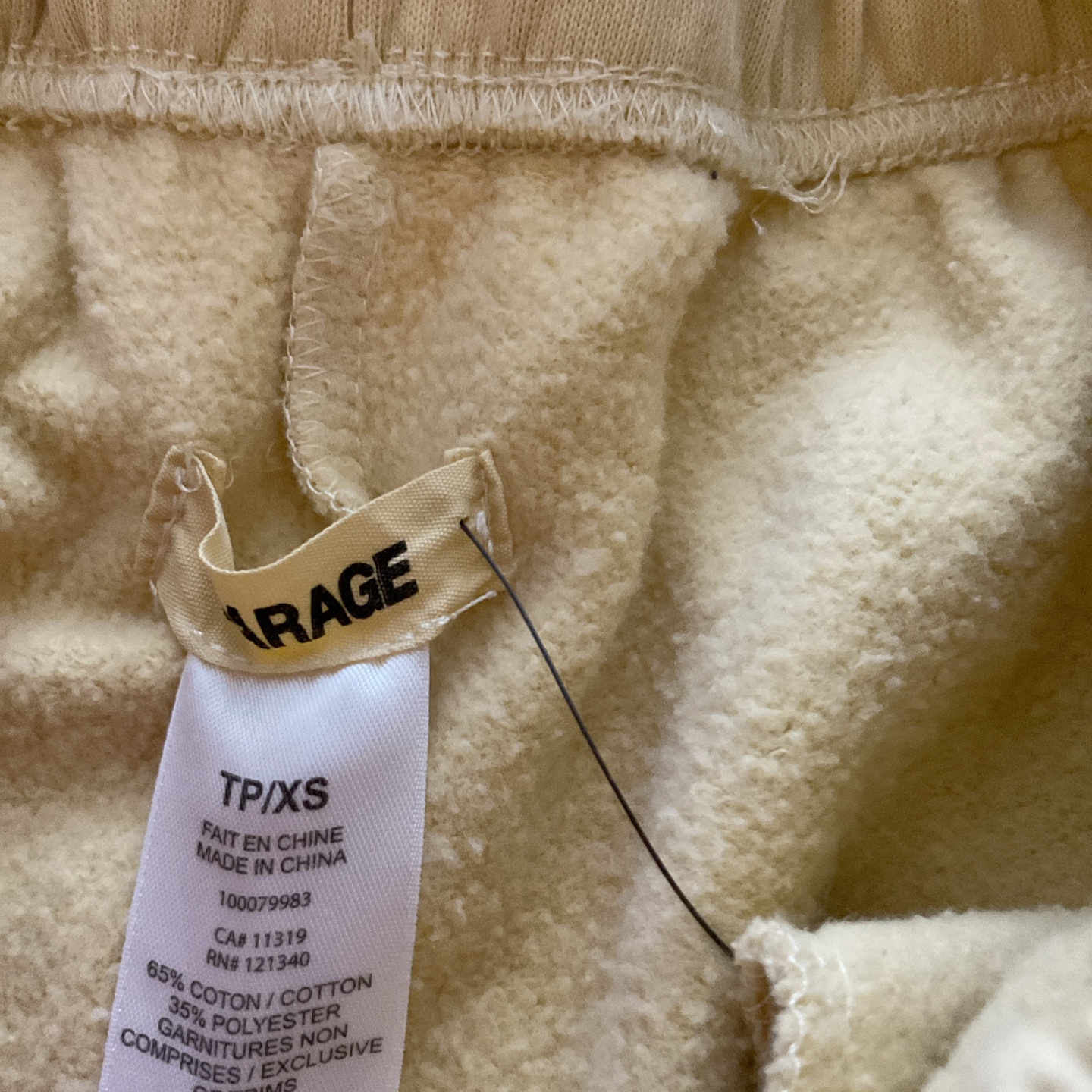 Garage Easy Jogger TP/XS - Light Yellow - photo 2