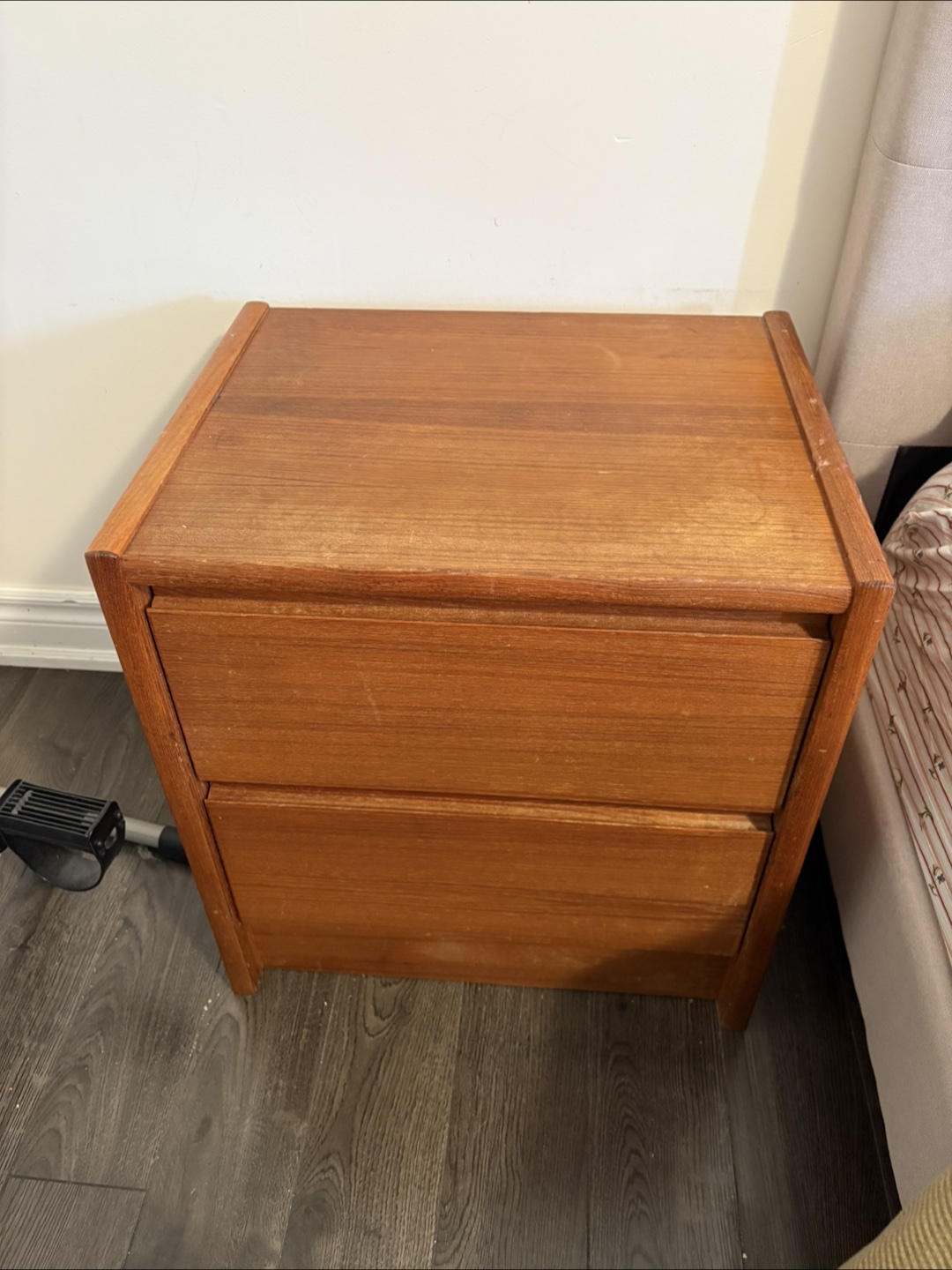 vintage danish teakwood set, dresser, cabinet, side table - photo 2