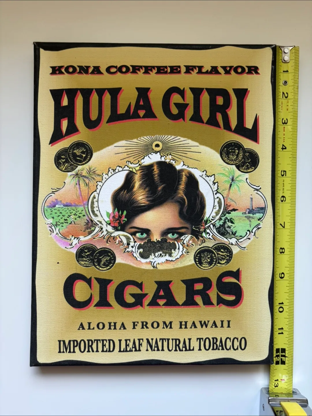 Hula Girl Cigars Canvas Art - Kona Coffee Flavour image indicator(2)