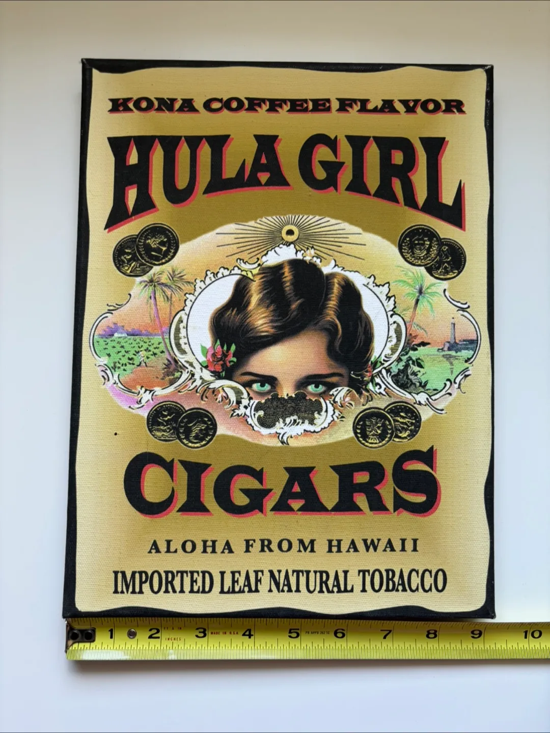 Hula Girl Cigars Canvas Art - Kona Coffee Flavour image indicator(6)