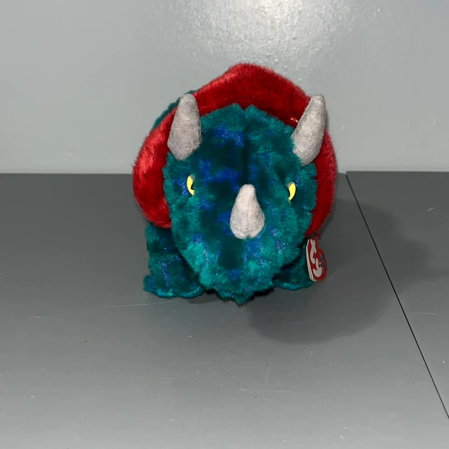 TY Beanie Babies TRex Triceratops Plush thumbnail