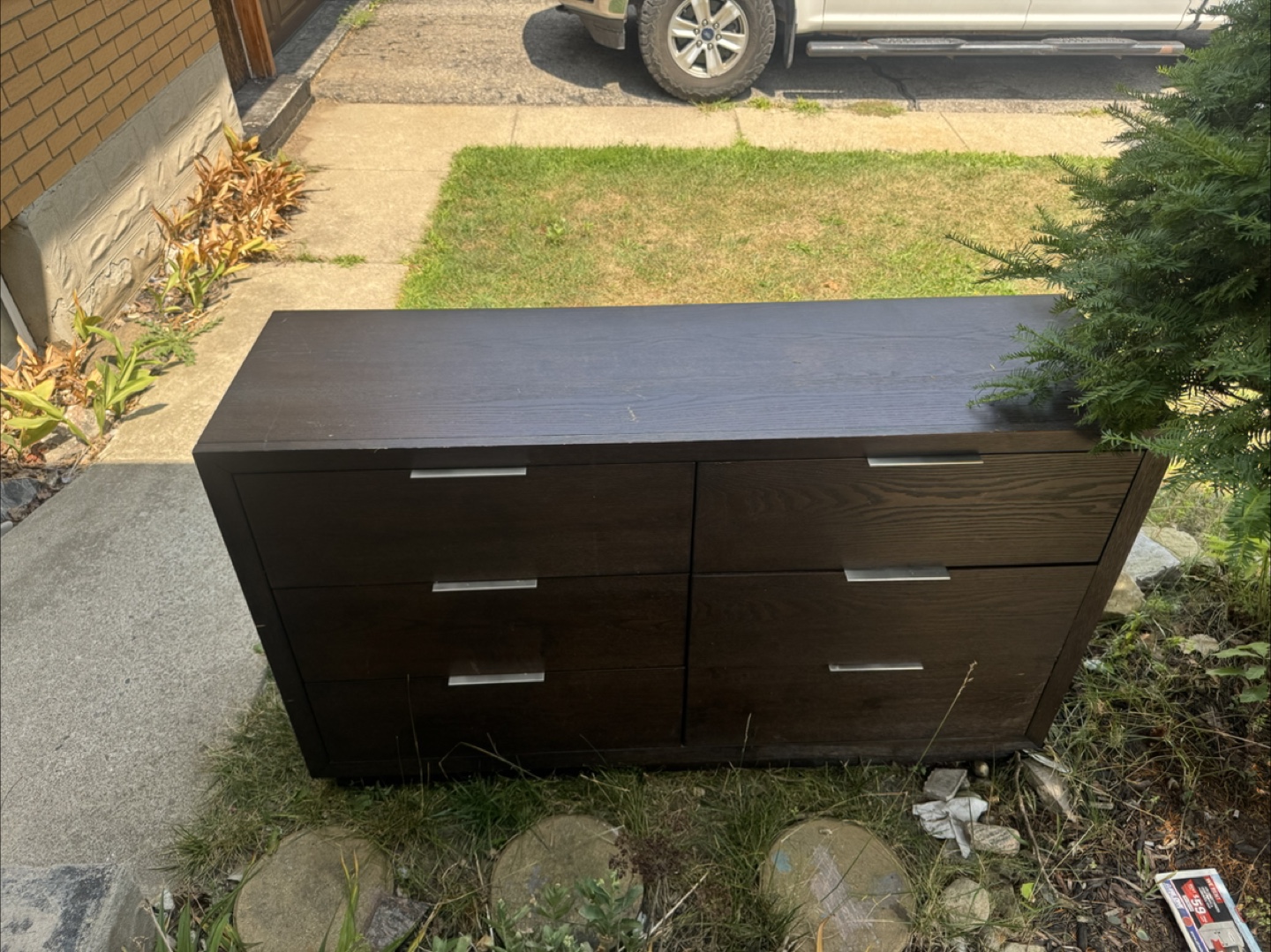 Dark Brown 6-Drawer Dresser - photo 2