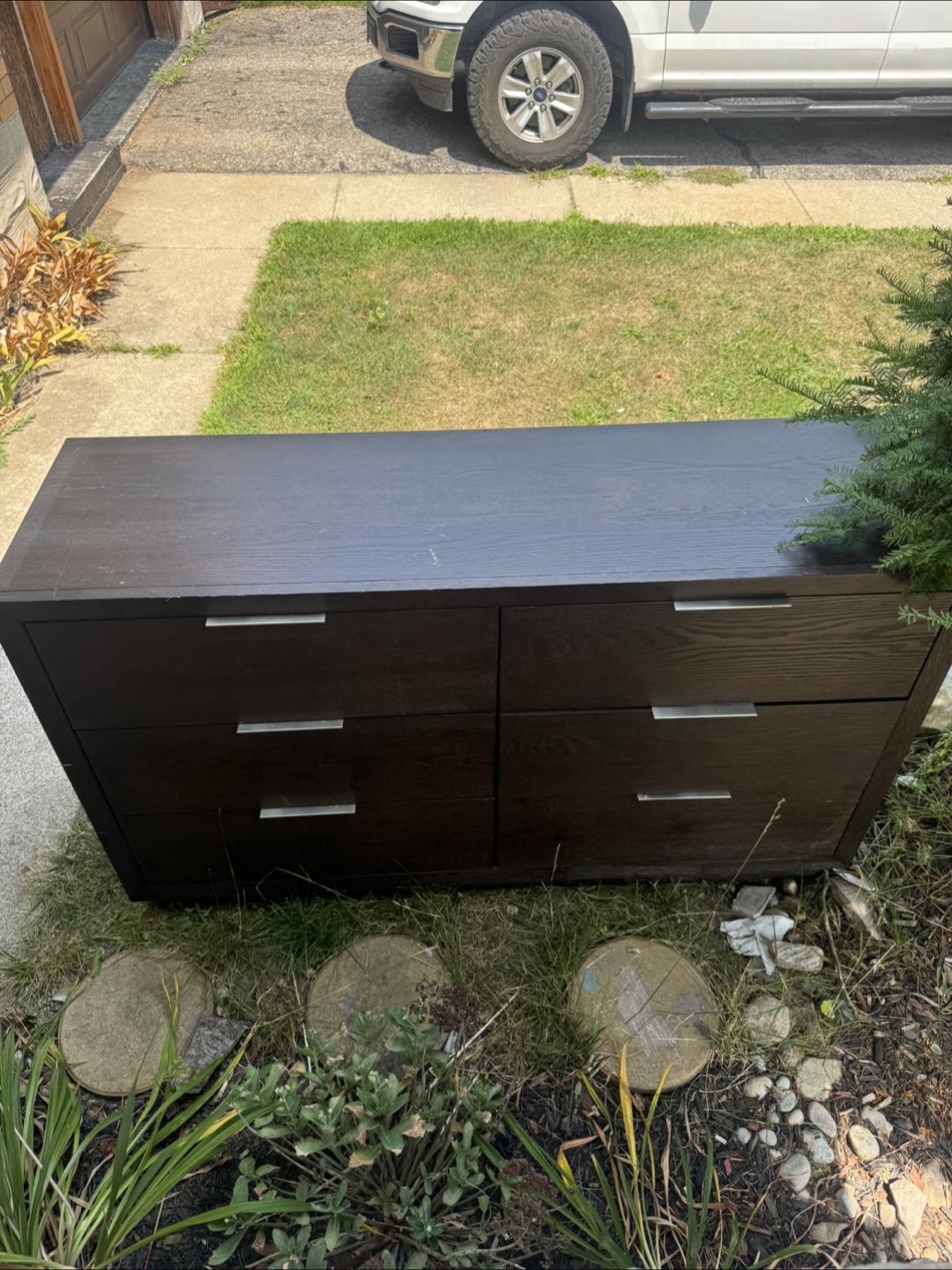 Dark Brown 6-Drawer Dresser