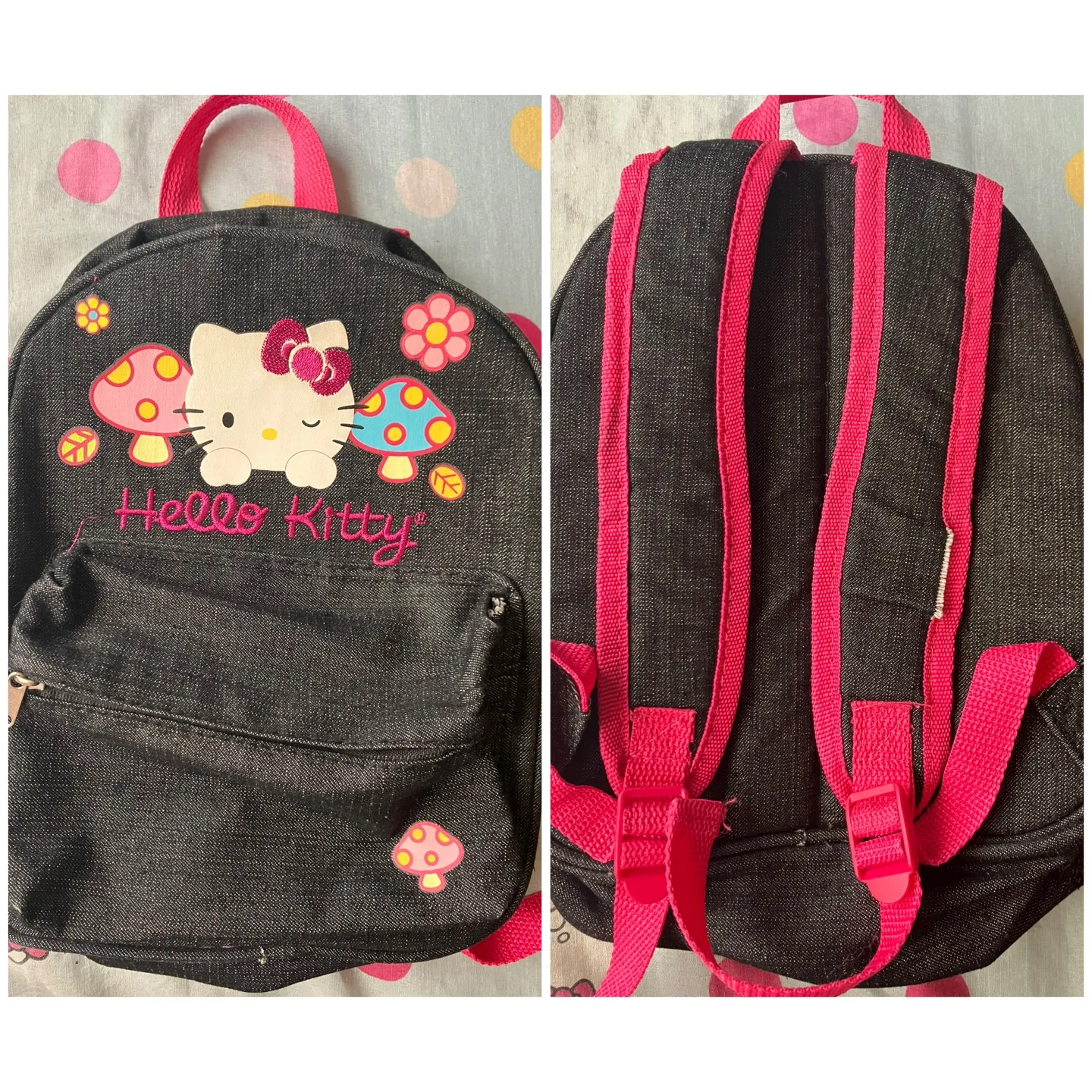 (Hello Kitty) Mini Denim Backpack thumbnail