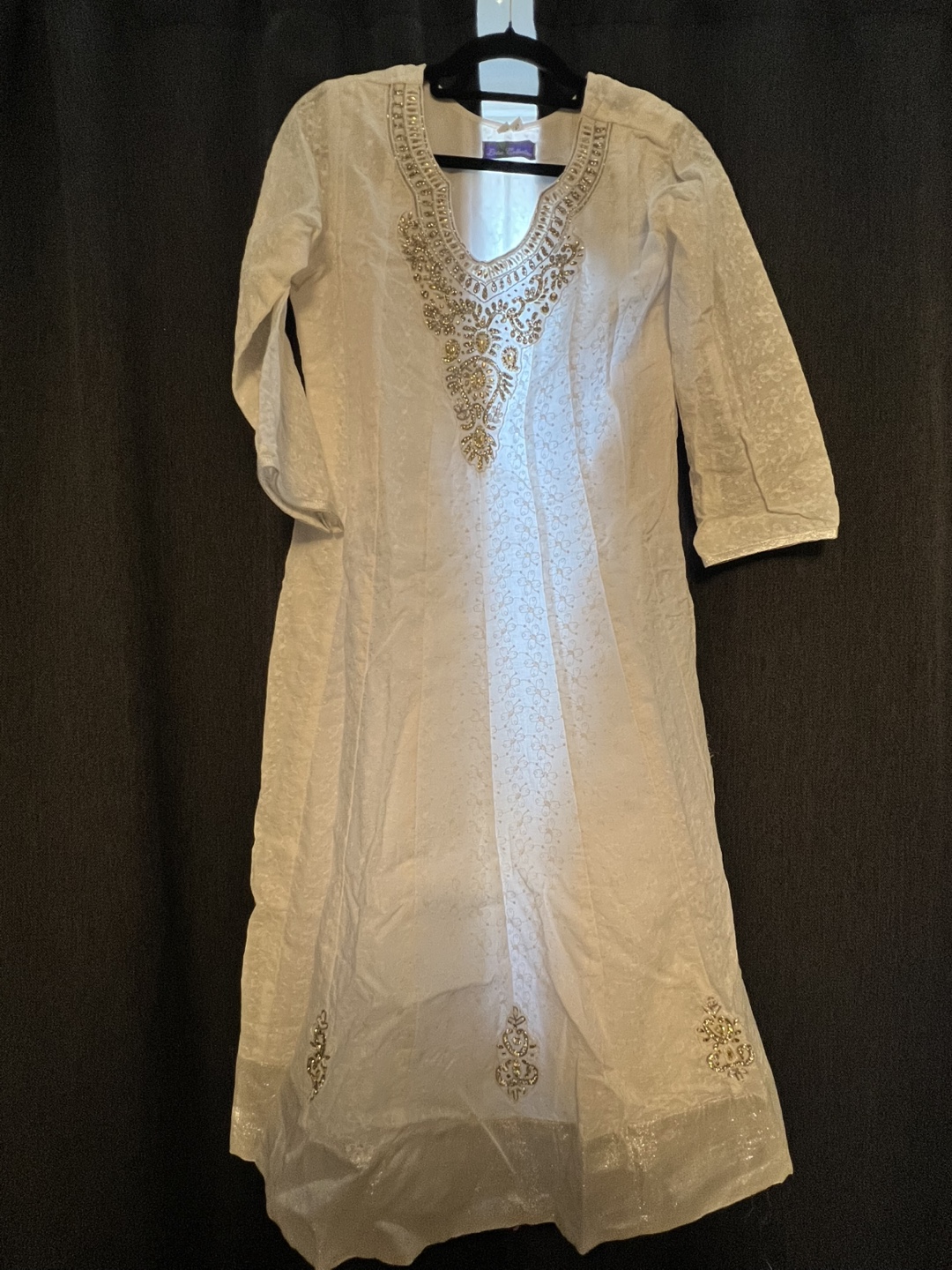 White womens Indian top