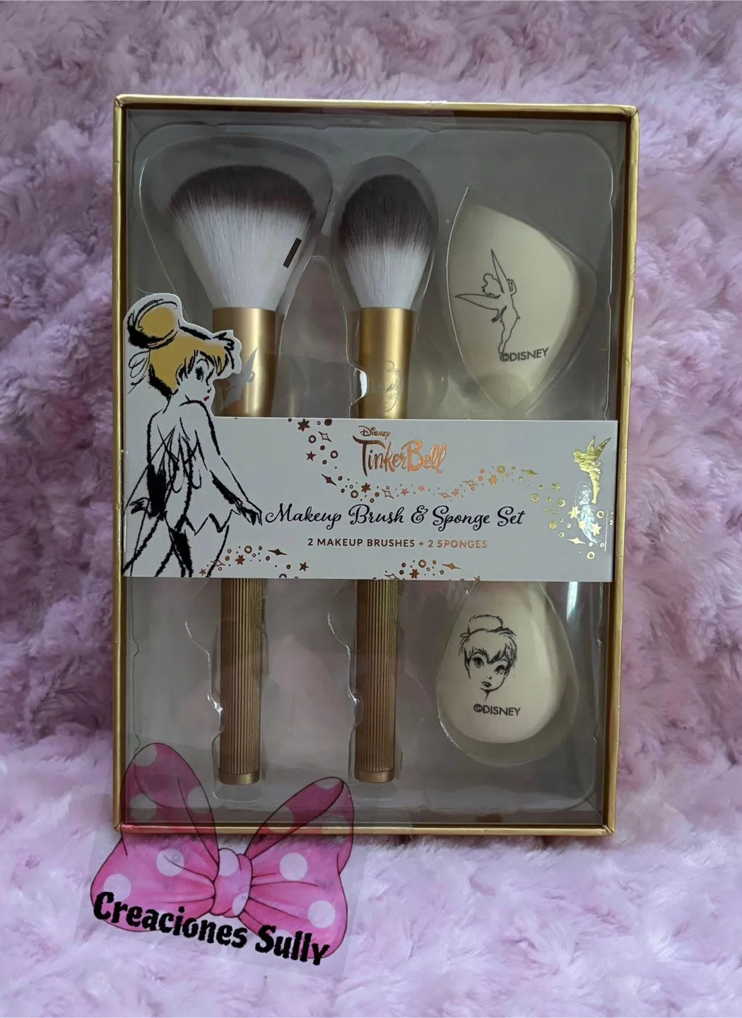 Disney Tinker Bell Makeup Brush & Sponge Set - New thumbnail