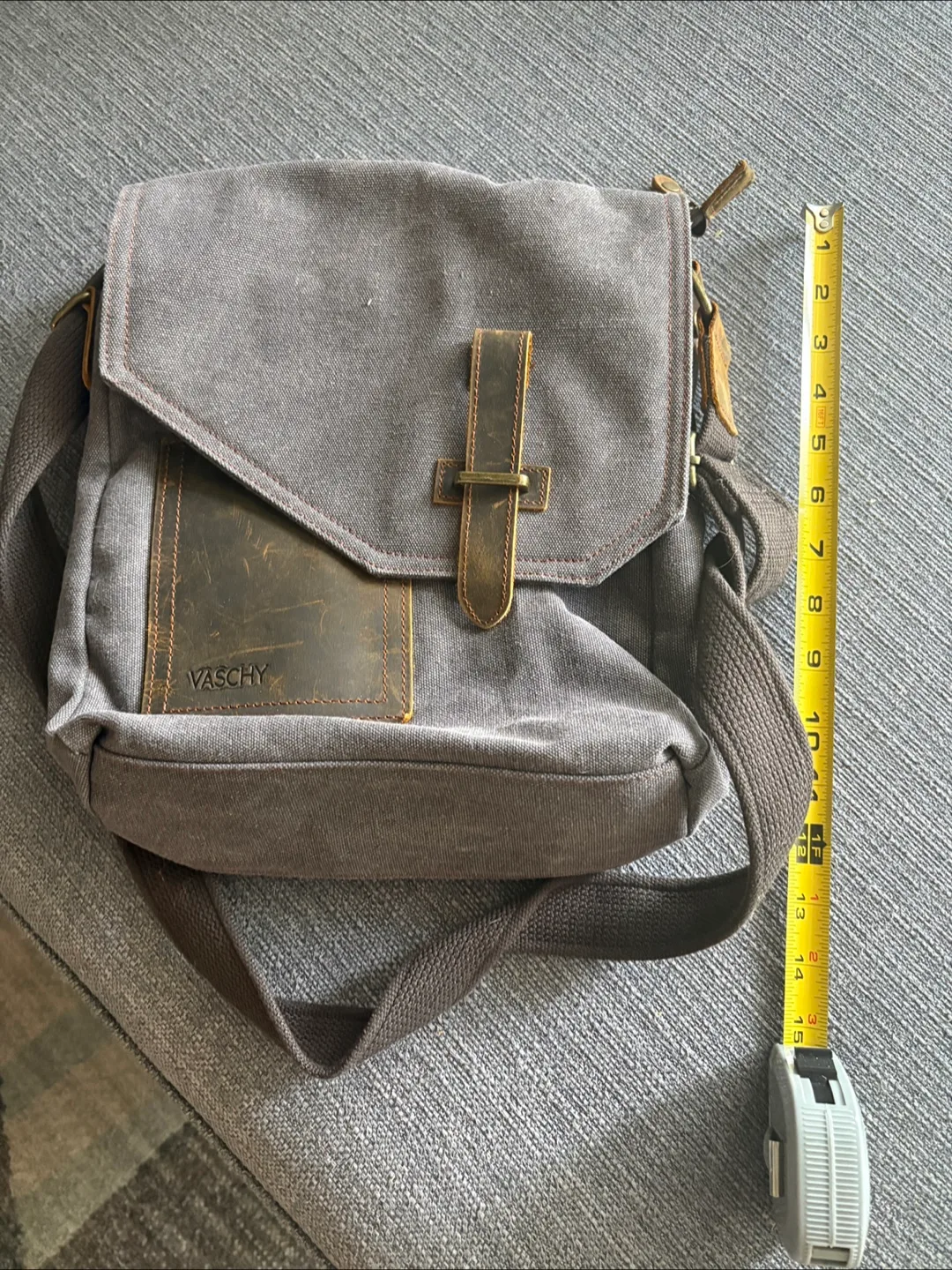 VASCHY Canvas Messenger Bag thumbnail
