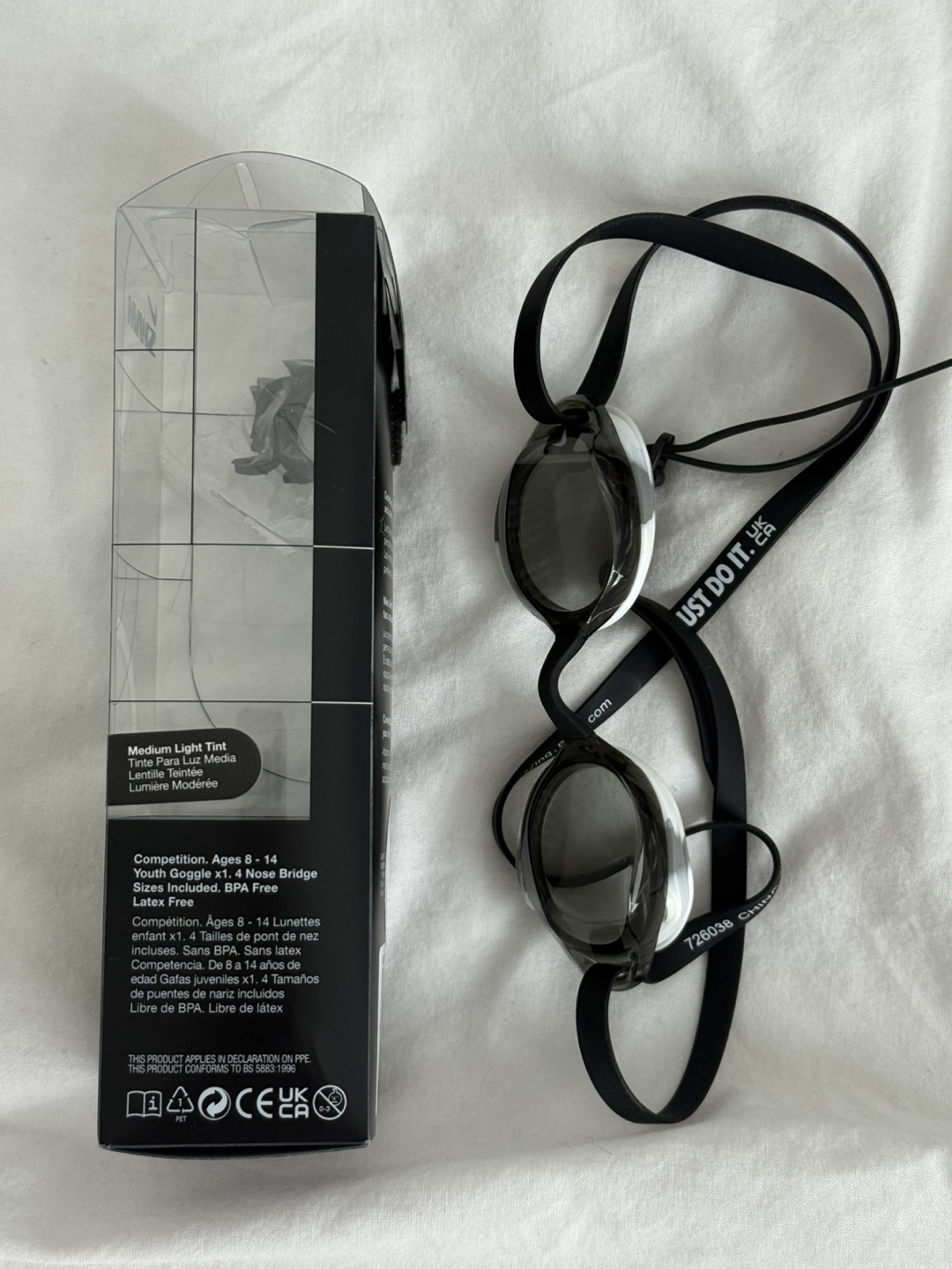 Nike Legacy Youth Goggle - Black/White - photo 3