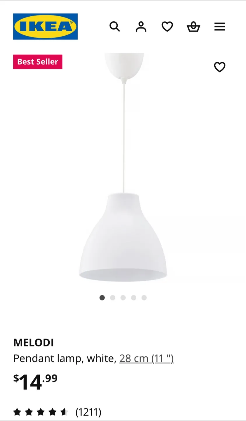 🧡 Ikea Melodi Pendant Lamp thumbnail