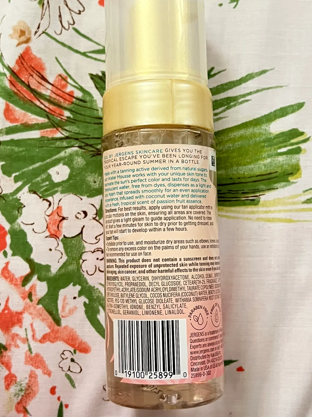 Sol by Jergens Water Mousse - Medium 5oz image indicator(3)