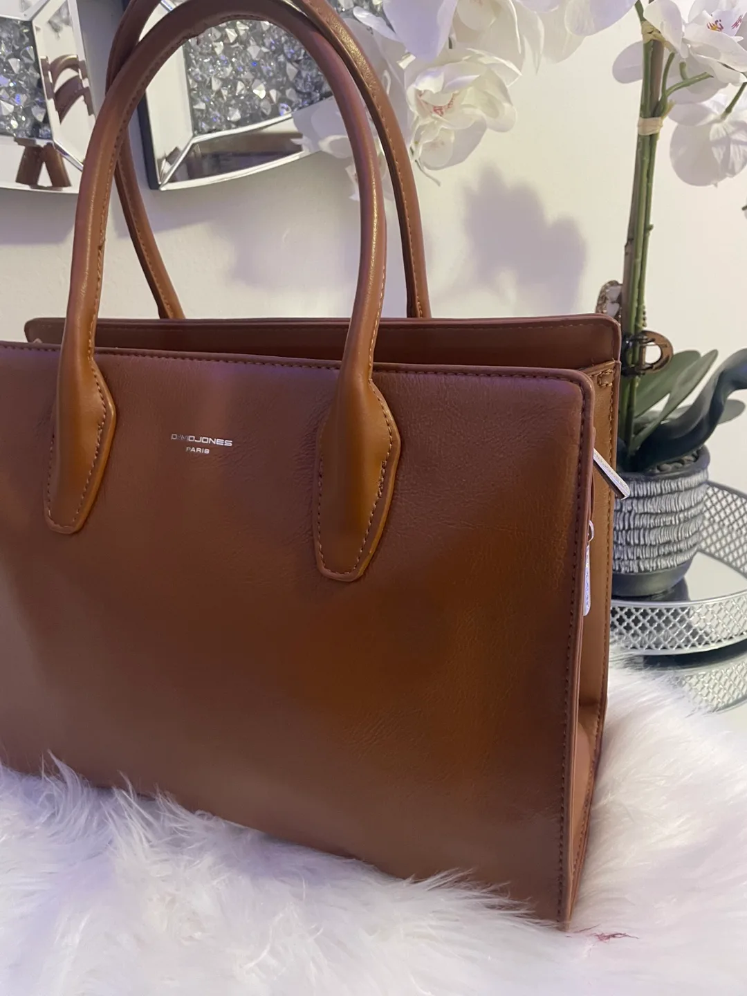 David Jones Paris Brown Tote Bag image indicator(5)