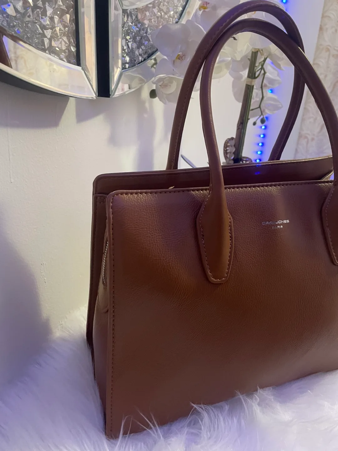 David Jones Paris Brown Tote Bag image indicator(3)