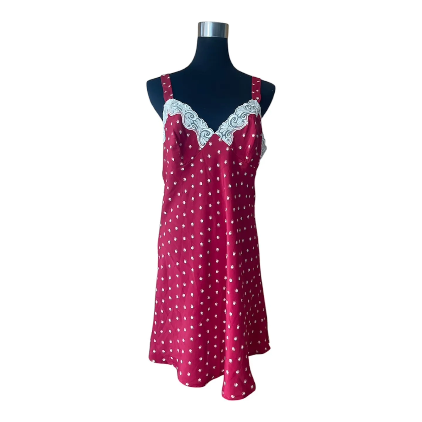 Red Polka Dot Slip Dress thumbnail