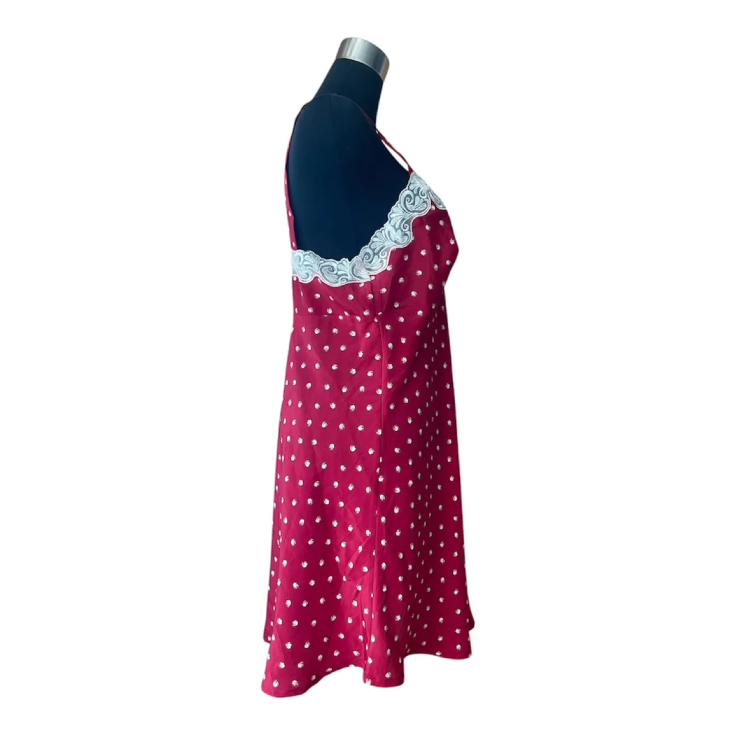 Red Polka Dot Slip Dress image indicator(3)