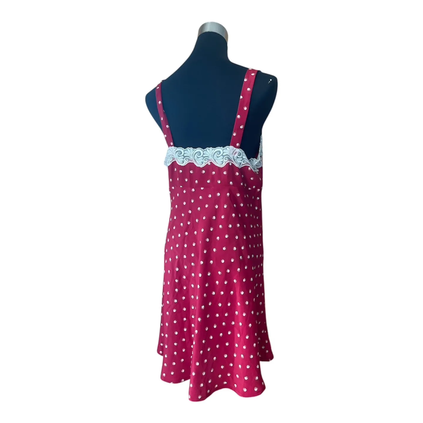 Red Polka Dot Slip Dress image indicator(4)