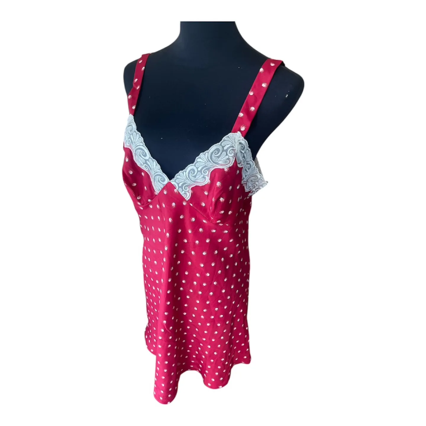 Red Polka Dot Slip Dress image indicator(5)