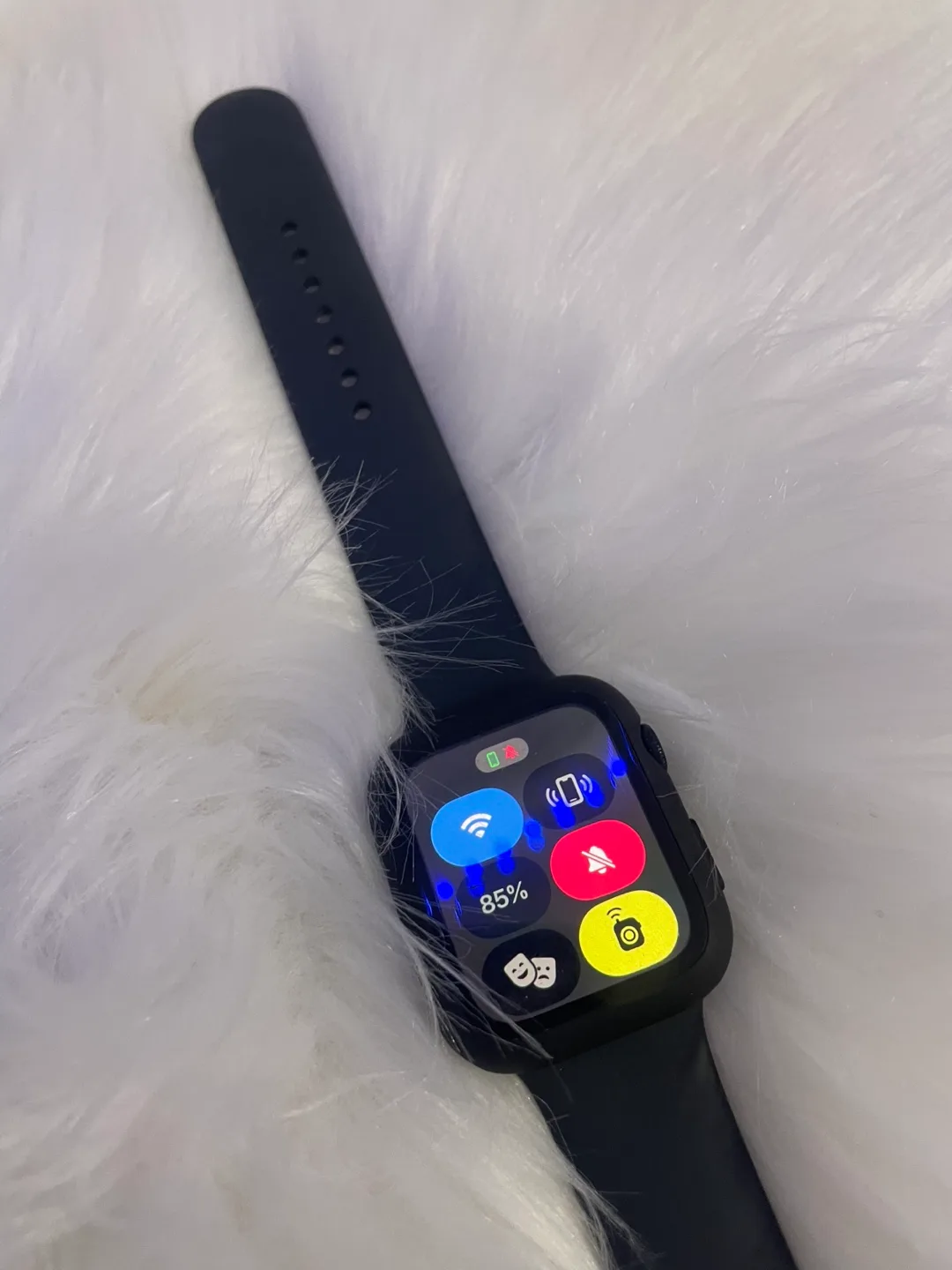 Apple Watch with Black Band image indicator(4)