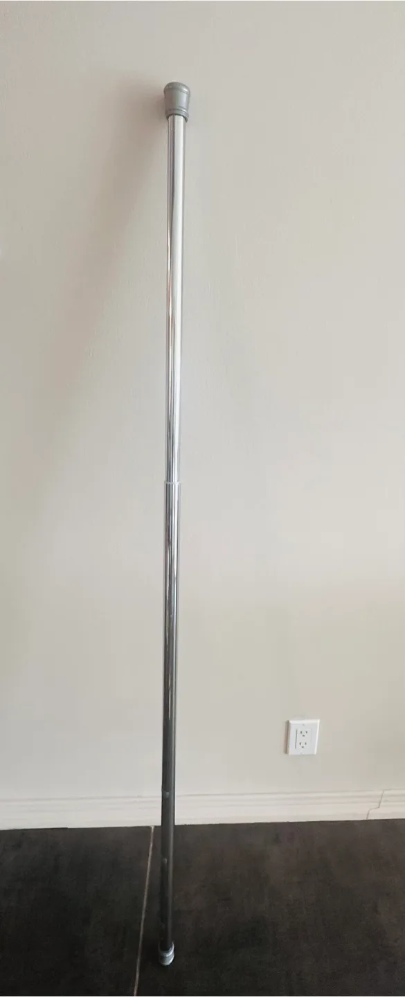 Adjustable Chrome Shower Curtain Rod image indicator(2)