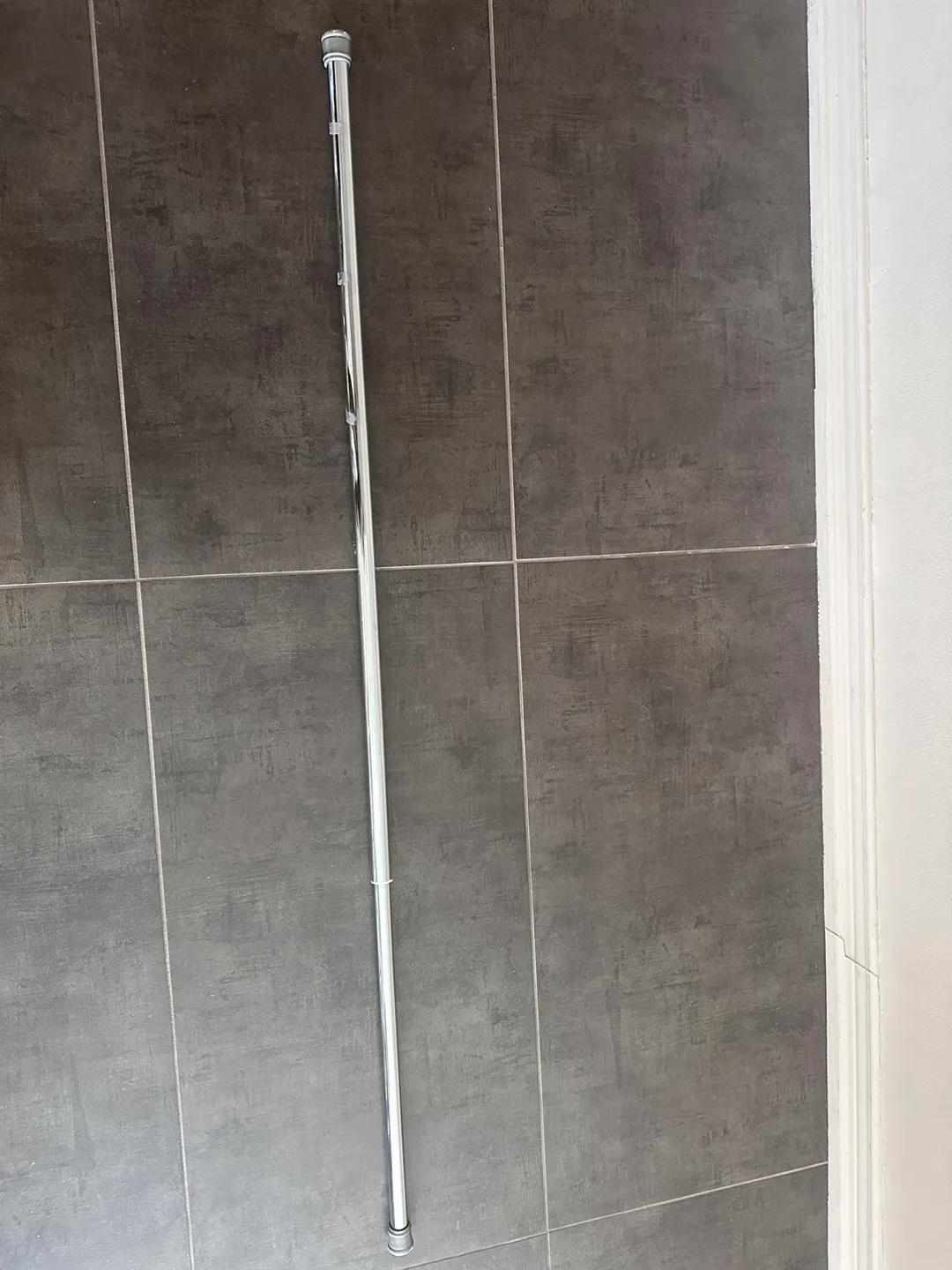 Adjustable Chrome Shower Curtain Rod thumbnail
