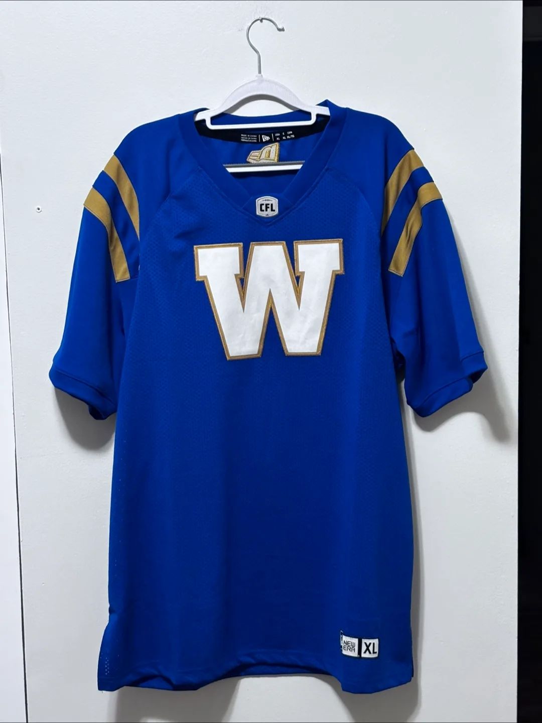 New Era Winnipeg Blue Bombers CFL Jersey XL thumbnail