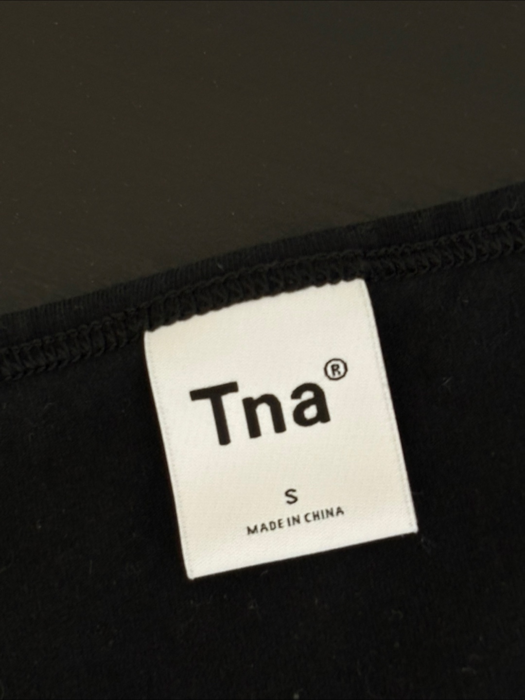 TNA Black Ruched T-Shirt - Size Small - photo 3