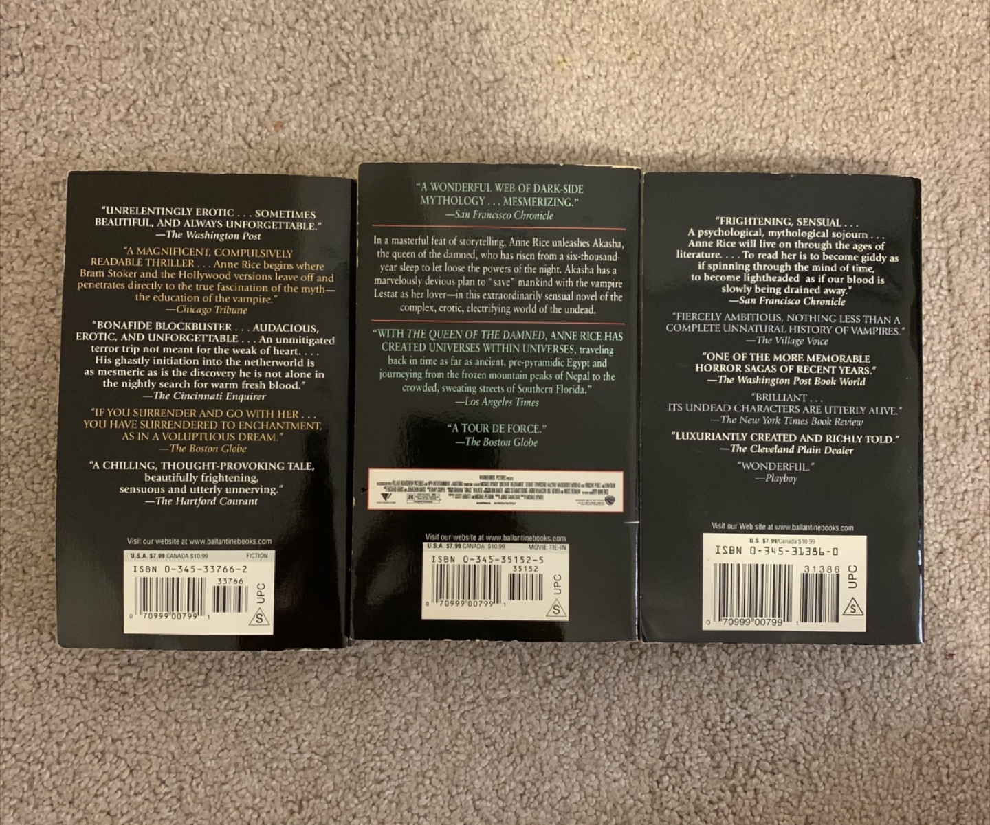 Anne Rice Vampire Chronicles Books - photo 2
