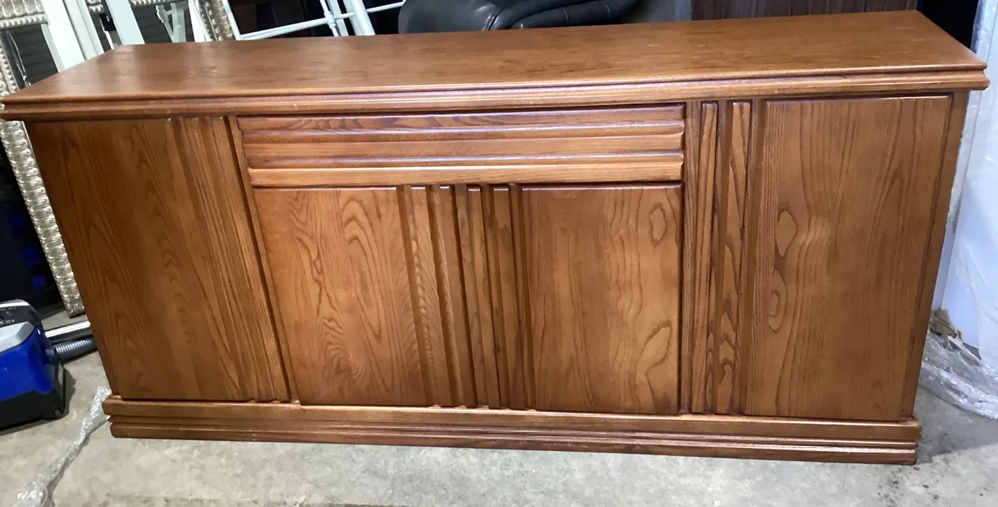 Solid Wood Sideboard /Buffet Cabinet thumbnail