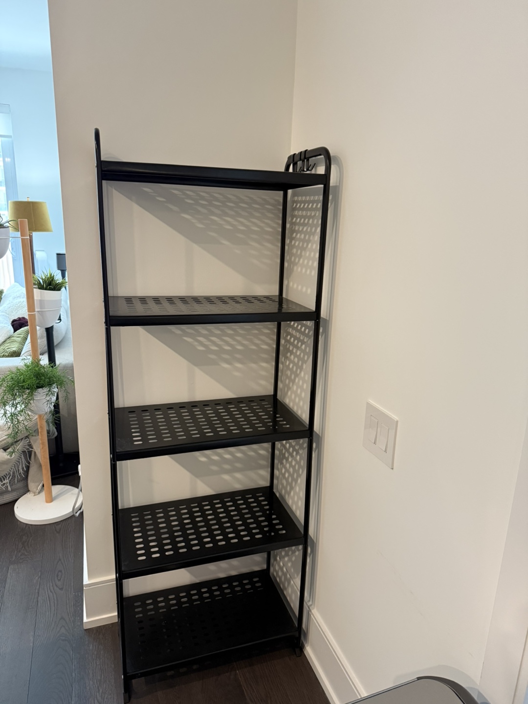 IKEA MULIG Black Metal 5H Shelf