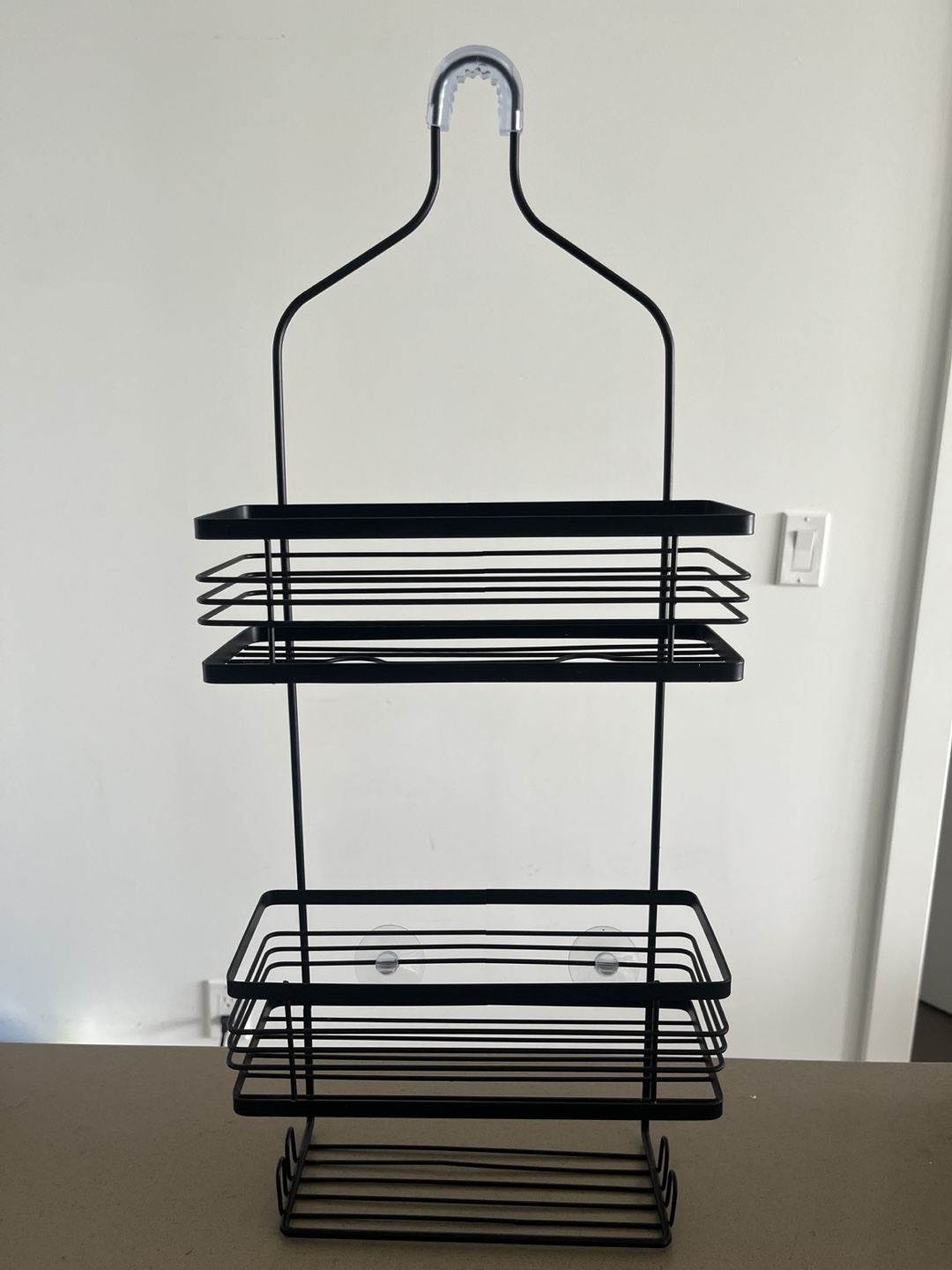 Black Over the Shower Caddy