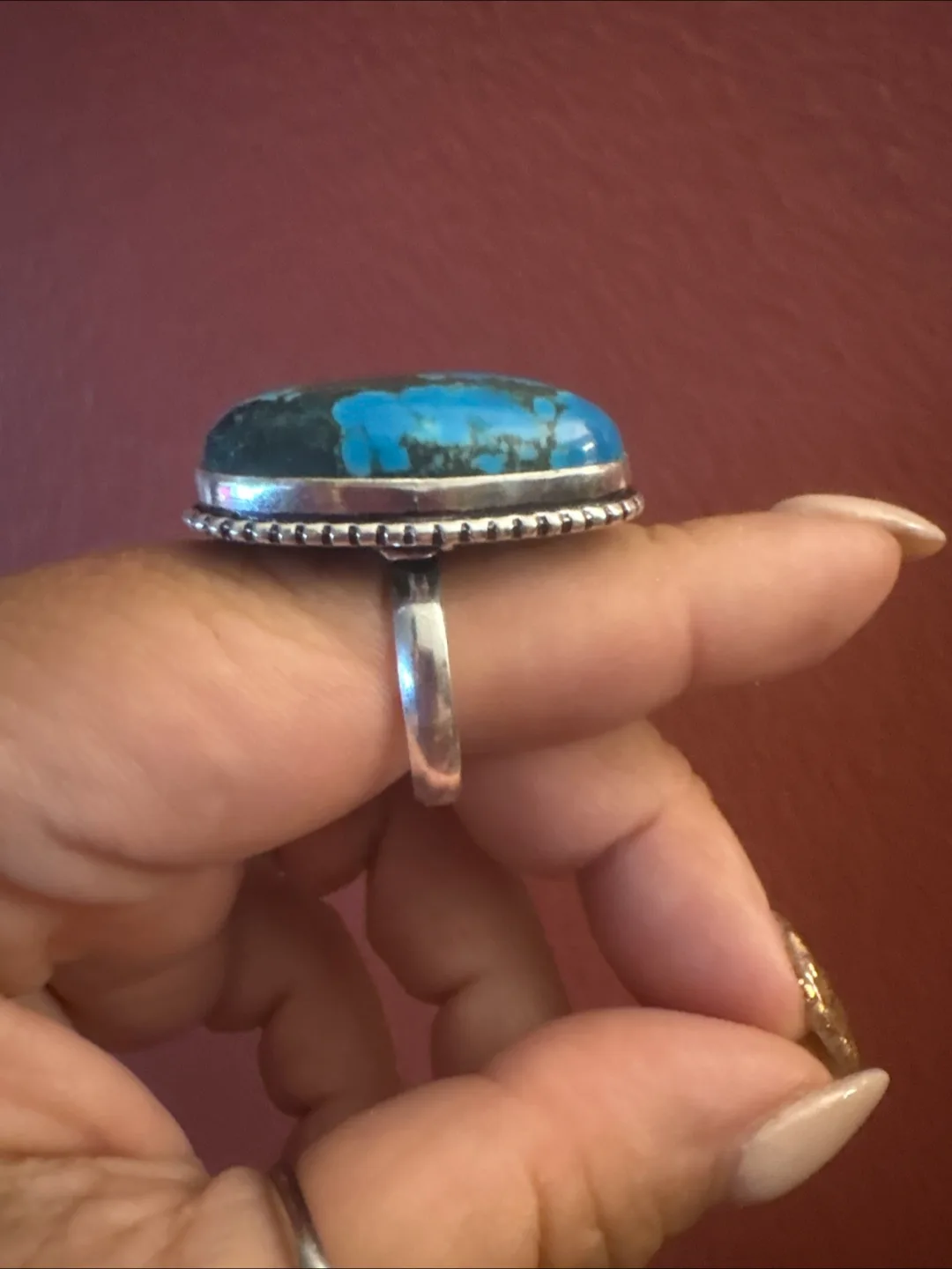 Turquoise Ring  925 Sterling Silver image indicator(2)