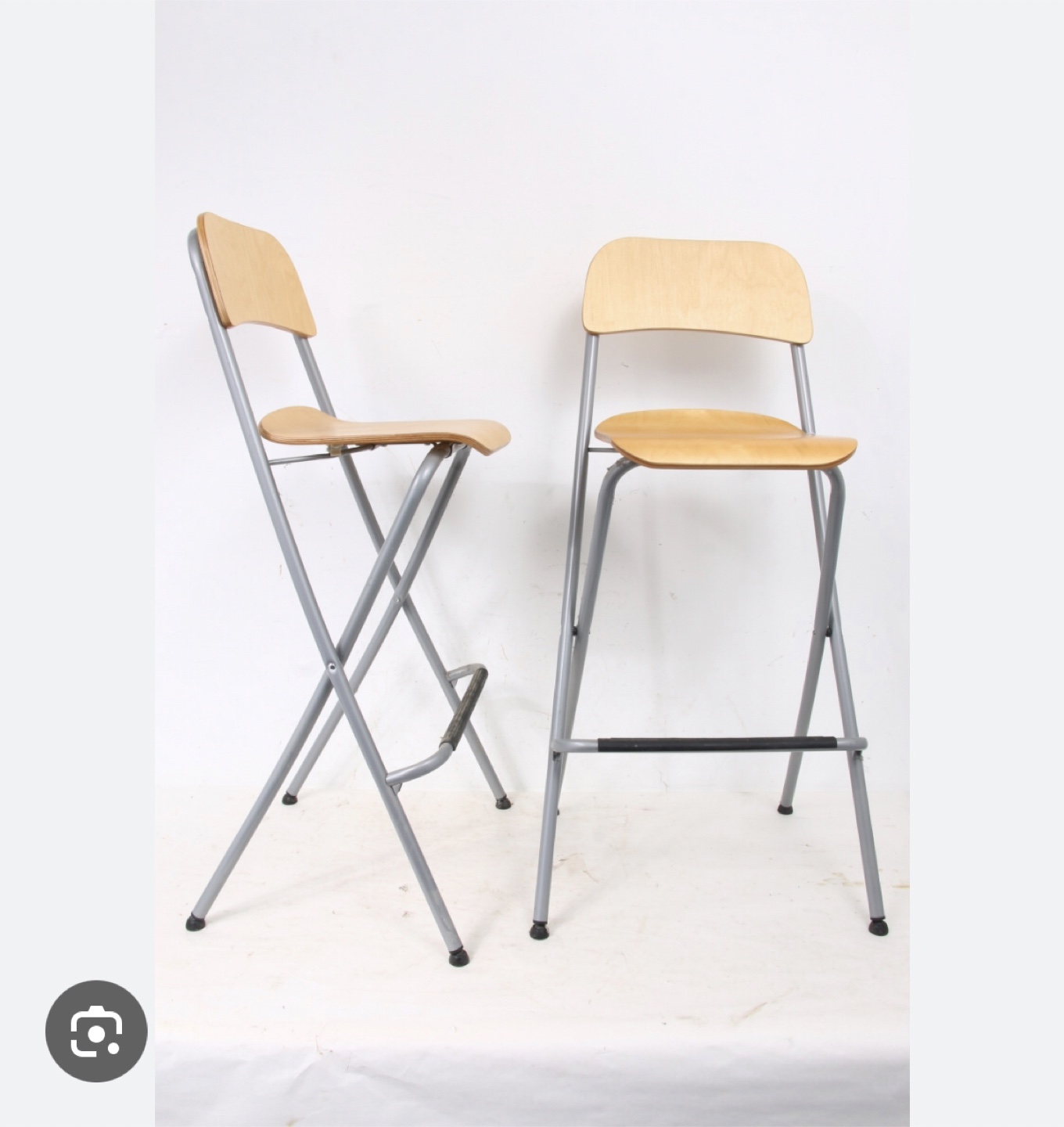 Ikea Two Folding Bar Stools