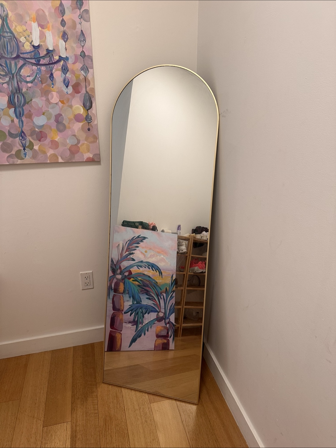 Arched Gold Full Length Mirror