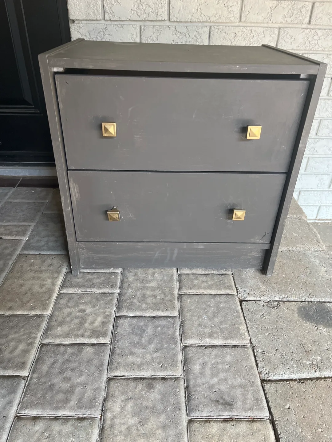 Grey 2-Drawer Dresser thumbnail