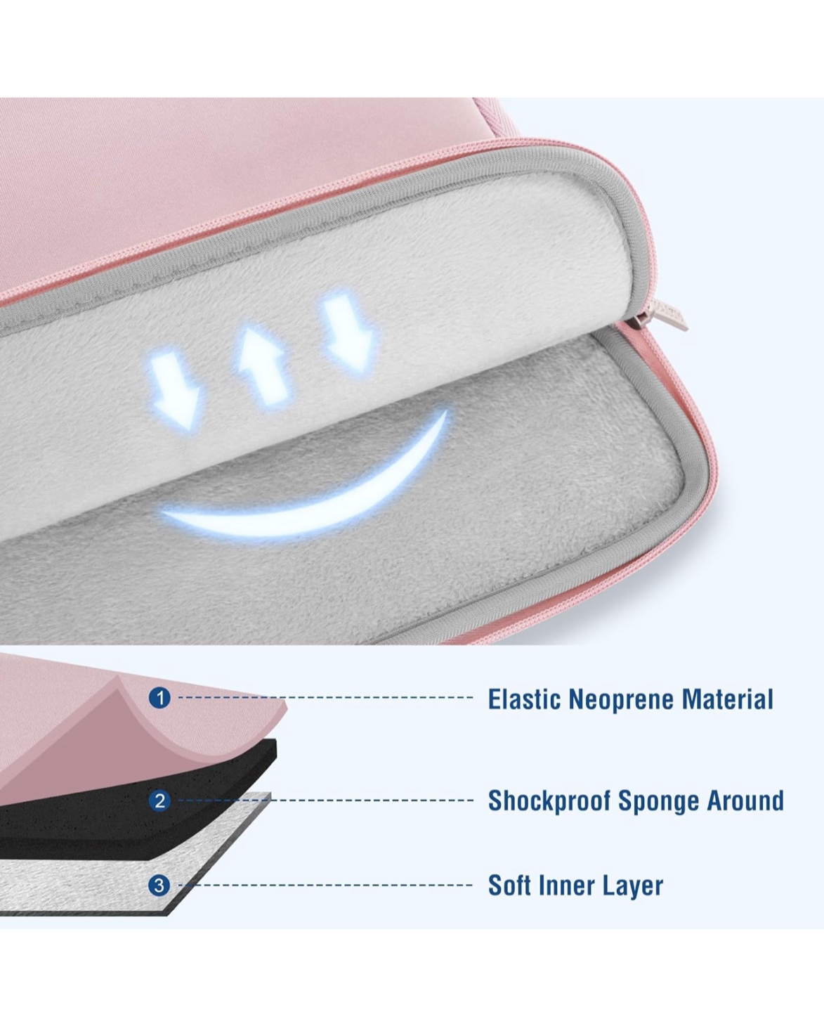 MOSISO Laptop Sleeve Bag - Pink - photo 2