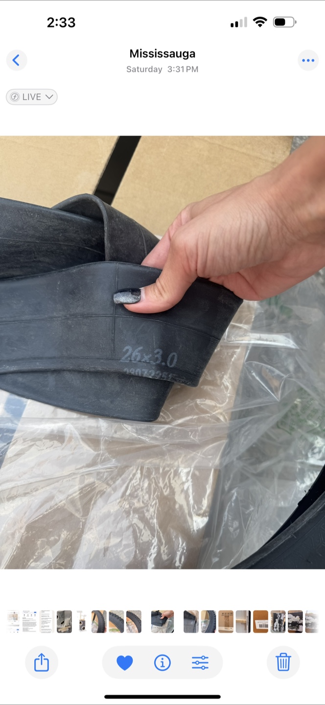 26 x 2.8 Bike Tire & Inner Tube - photo 3