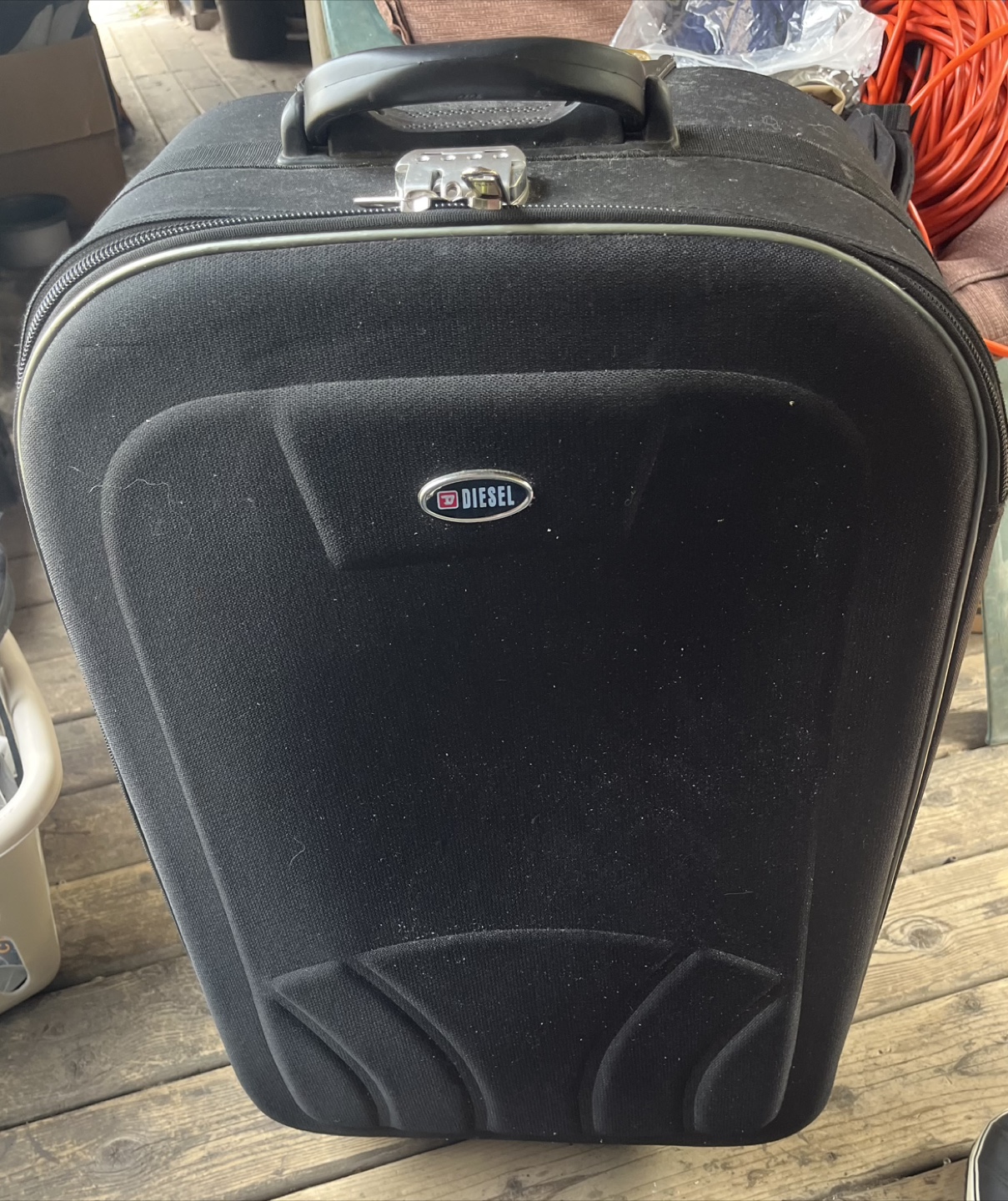 Diesel Black Carry-On Luggage
