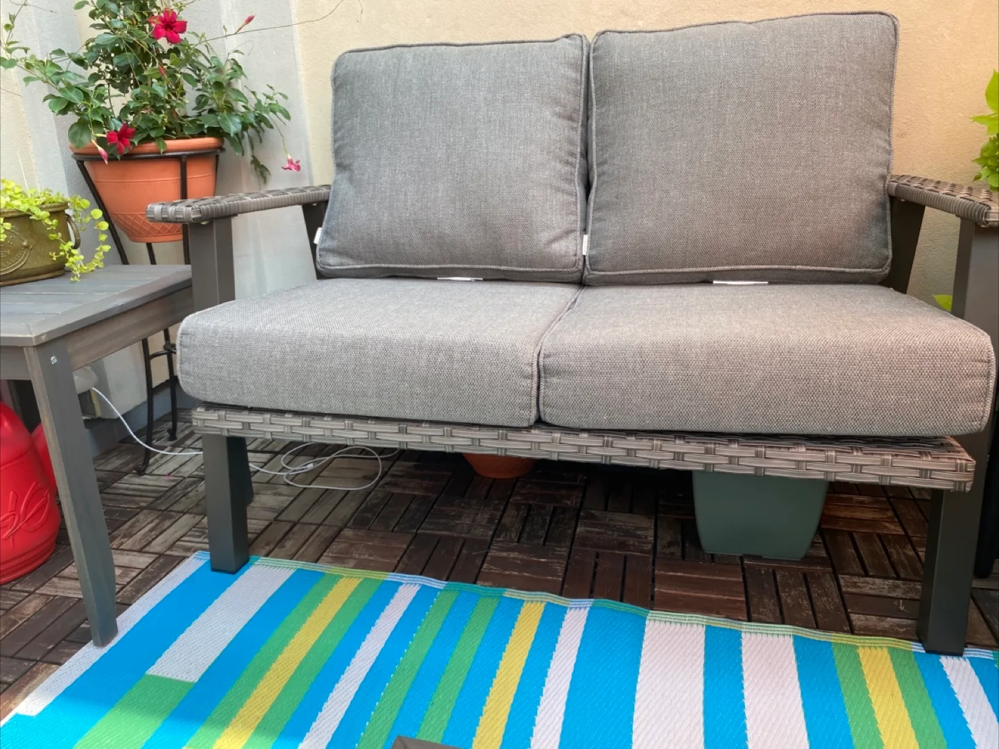 Patio Sofa with Cushions thumbnail