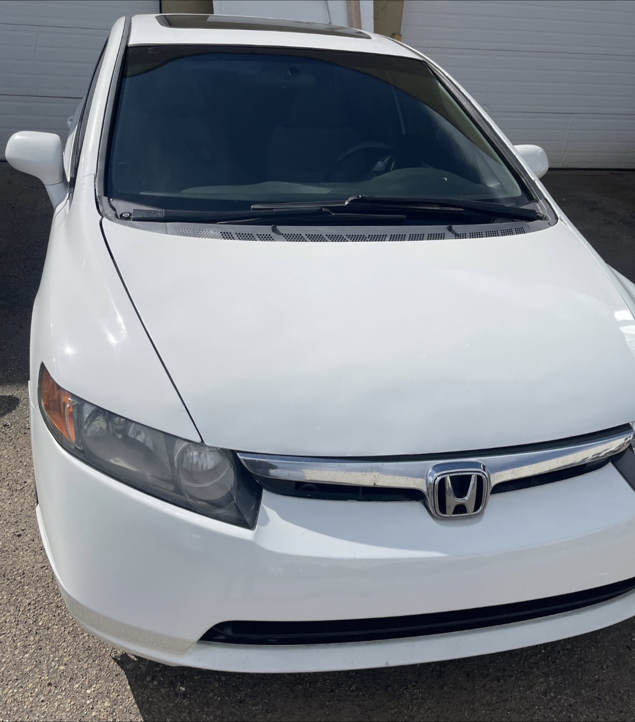 White Honda Civic Sedan