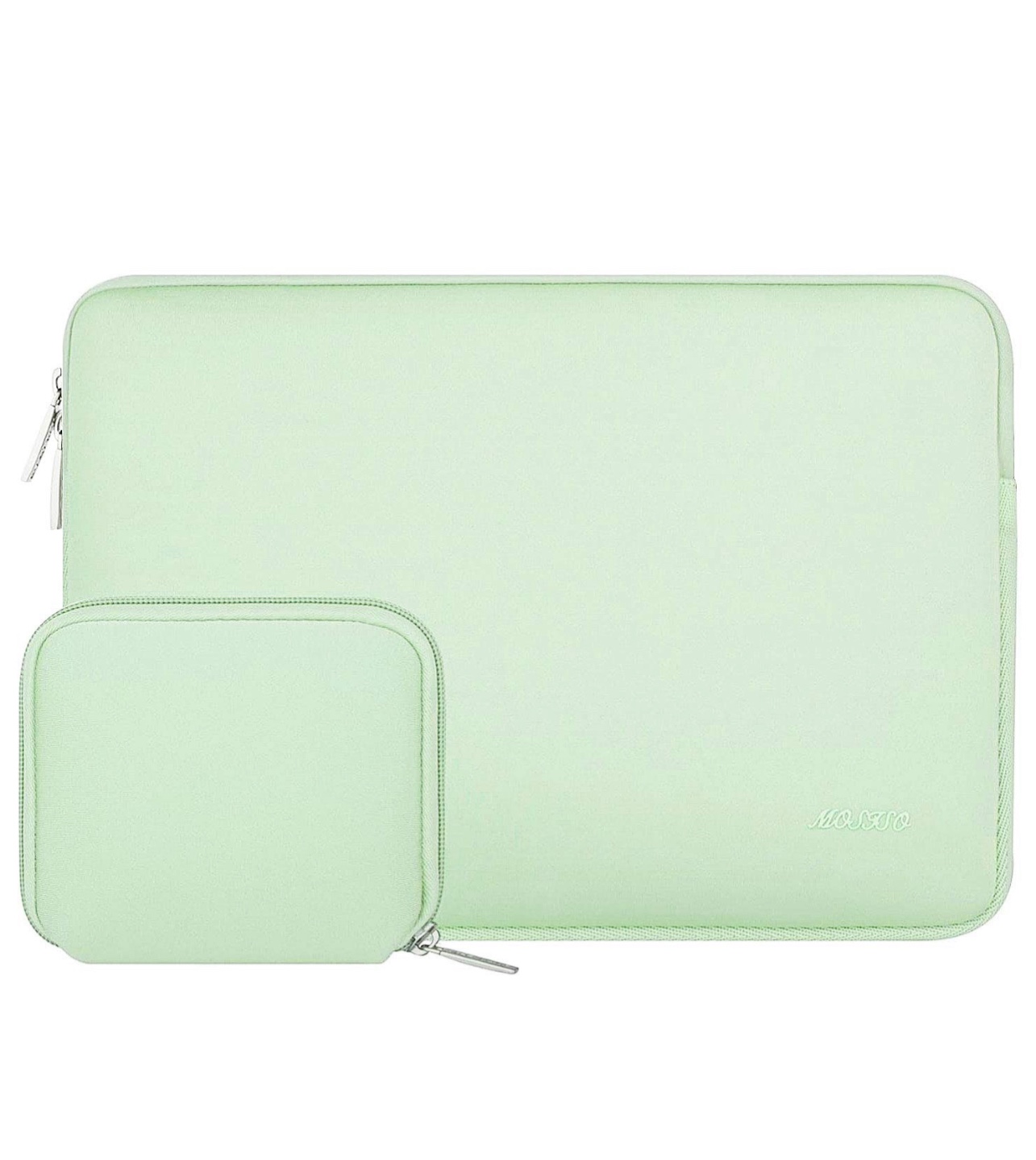MOSISO Laptop Sleeve with Small Case - Mint Green