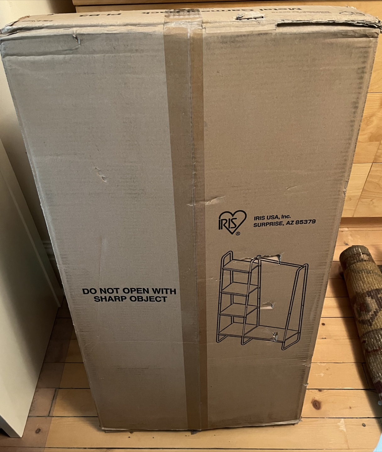 IRIS Multi-shelf metal garment rack - New! - photo 2