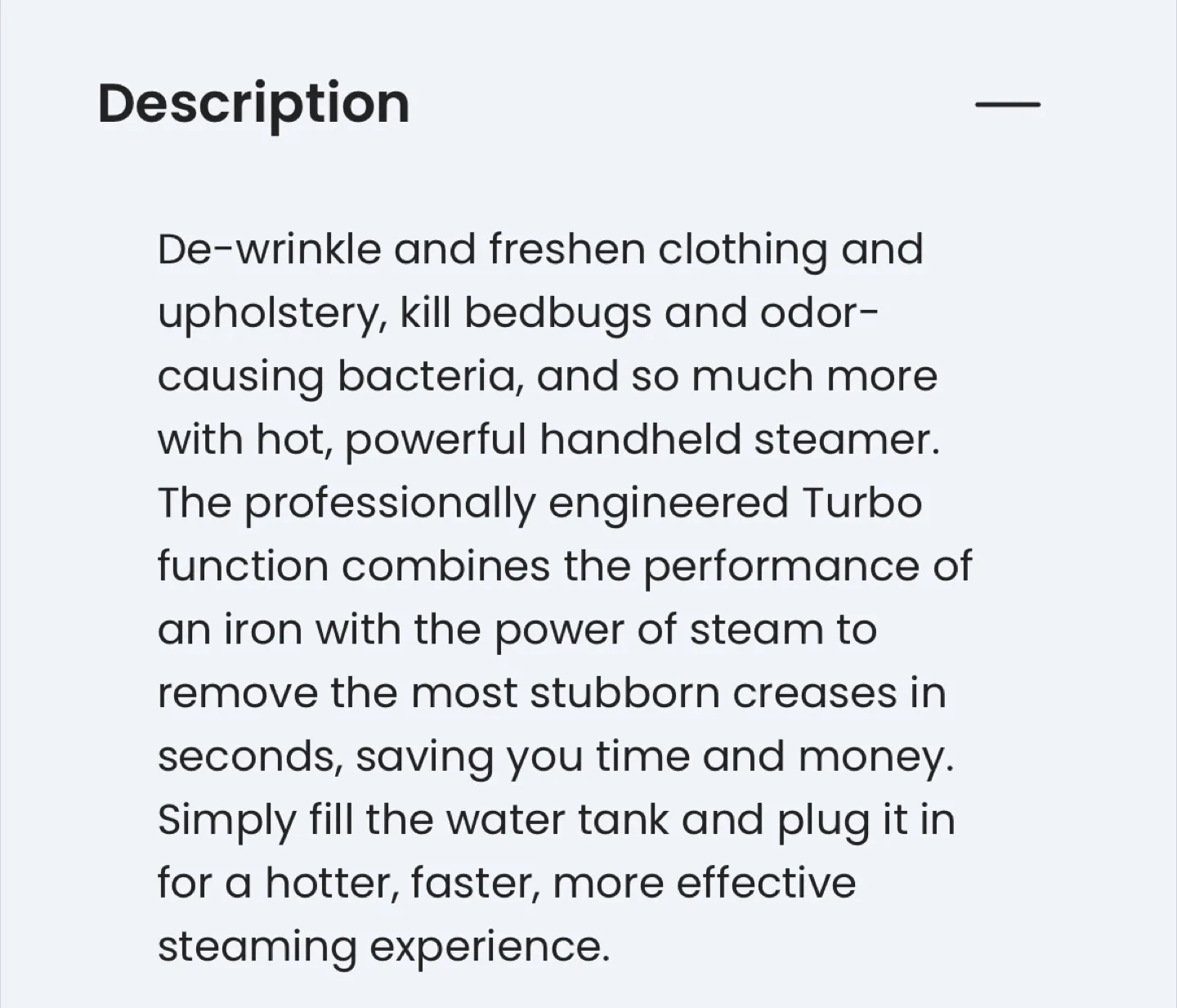 Conair Steamer - Steam & Press with Turbo image indicator(4)