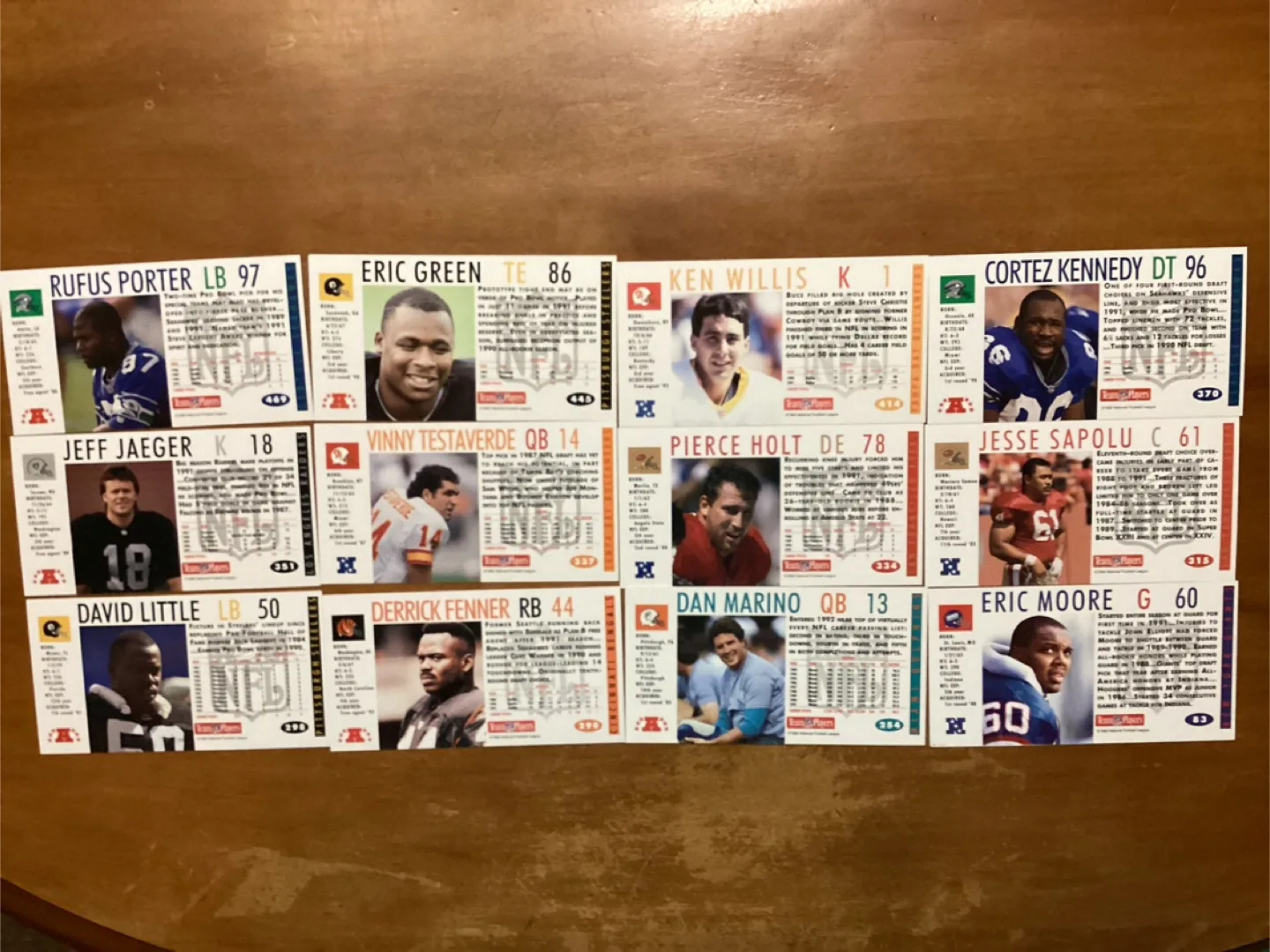 12. 1992 GAMEDAY NFL Trading Cards ! image indicator(5)